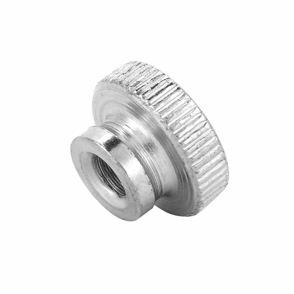 M3 M4 M5 M6 M8 M10 Vernickelter Kohlenstoffstahl Handfest Rändelmuttern Griff mit Muttern(M65pcs)