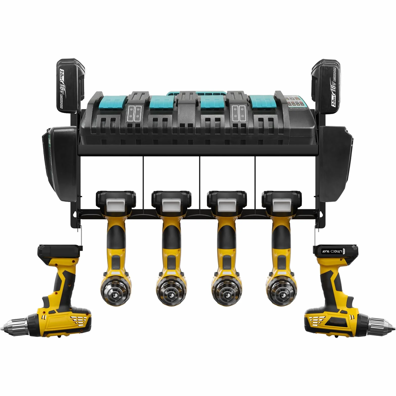 Uchwyt na narzędzia do Makita DC18SF/DC18RC 18V / 14,4 V baterie do stojaka na narzędzia (czarny)
