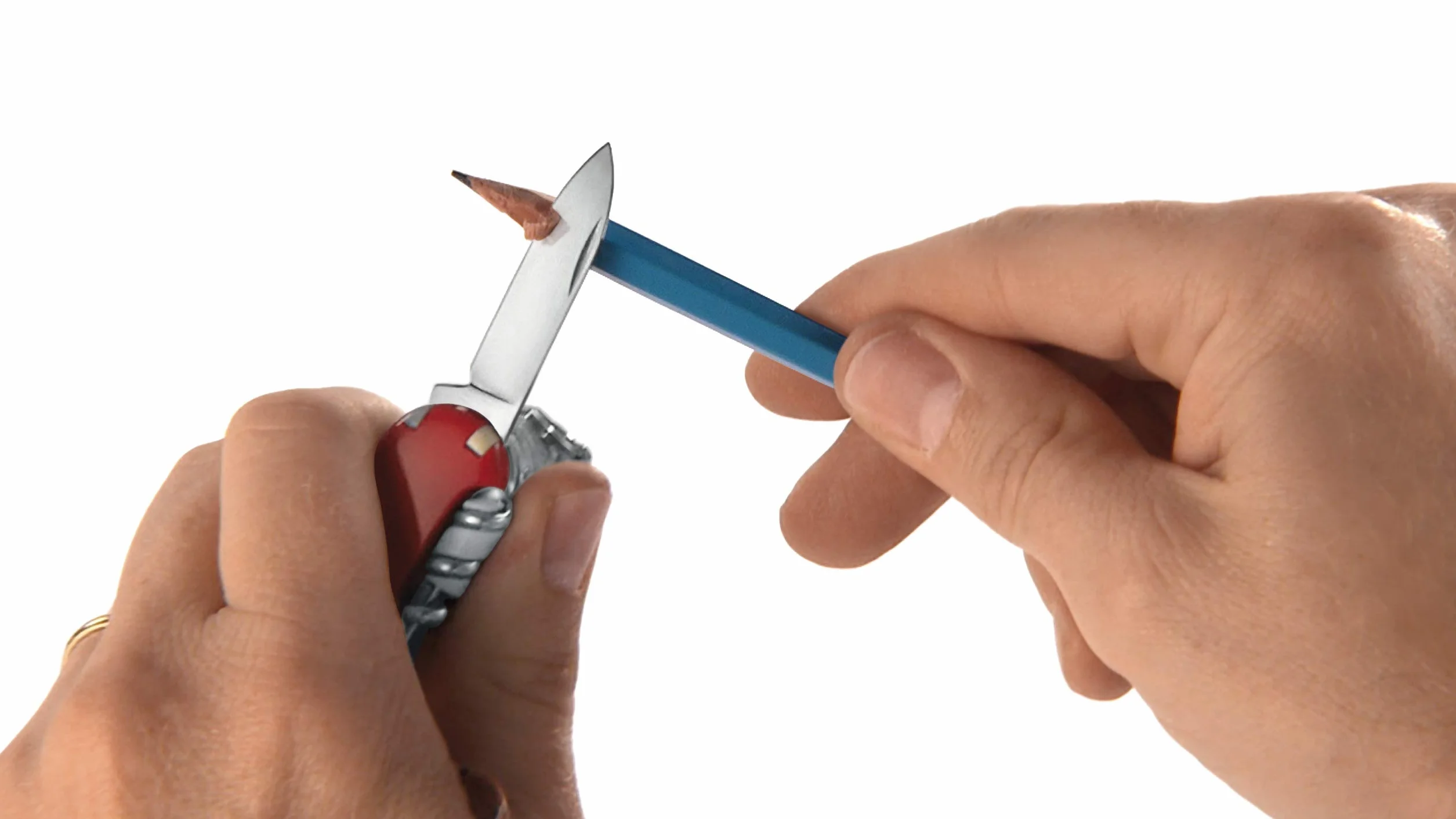 Victorinox Taschenmesser Escort klein (6 Funktionen, Nagelfeile, Schraubendreher, Pinzette, Zahnstocher, Ring) rot