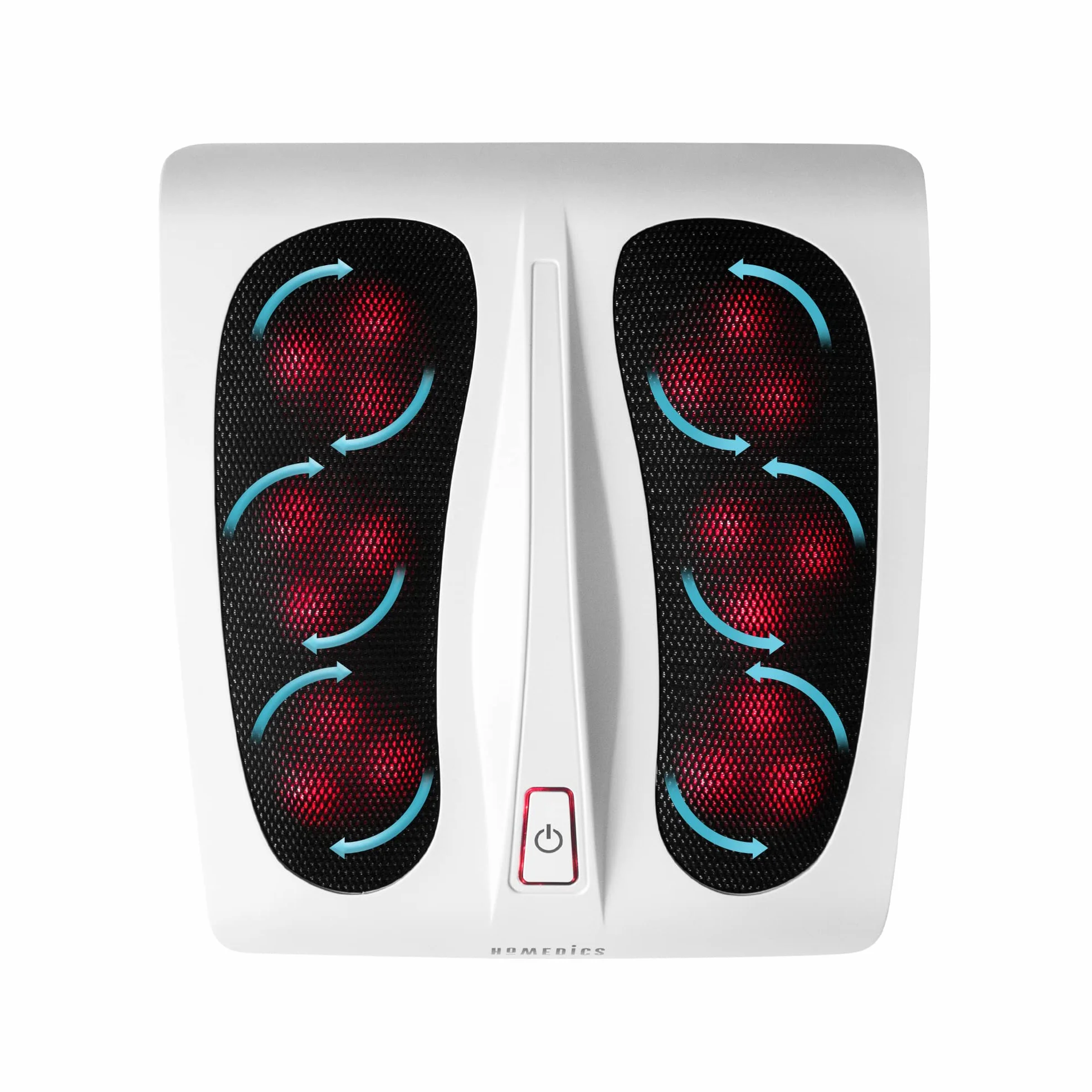 Homedics Masażer do Stóp, Biały/Czarny, 18 Głowic