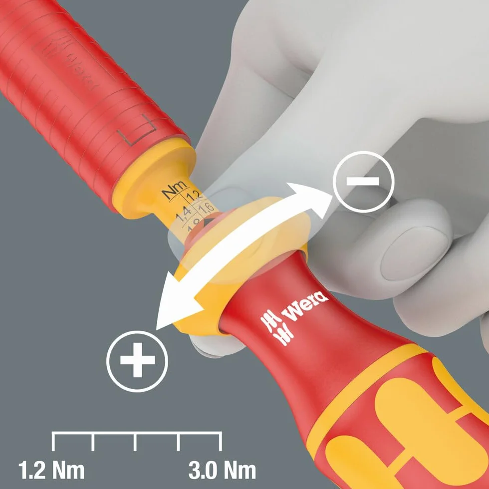 Wera Vde Torque Zestaw Wkrętaków, Czerwony/Żółty, 16 Elementów