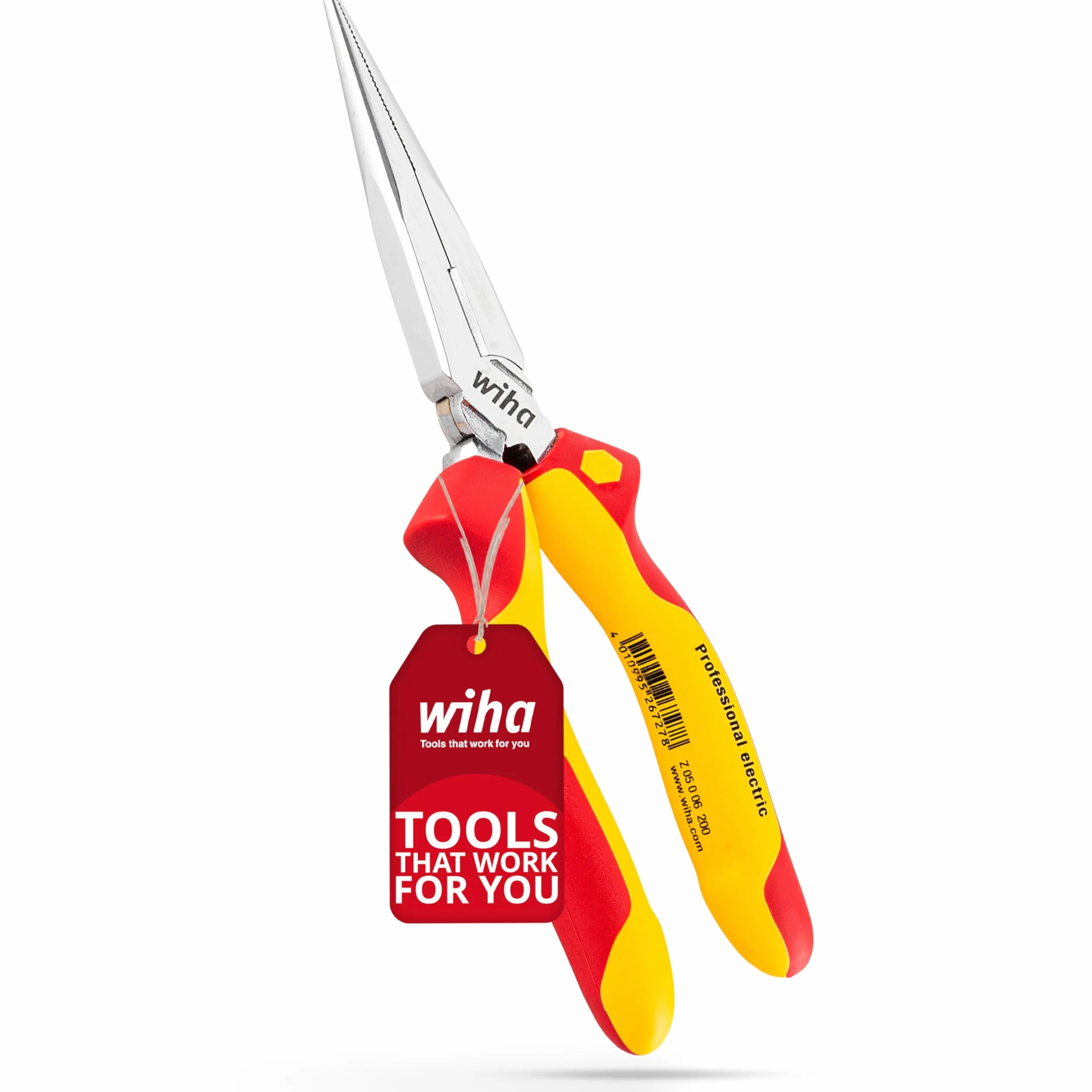 Wiha Szczypce płaskie okrągłe Professional electric 200 mm VDE