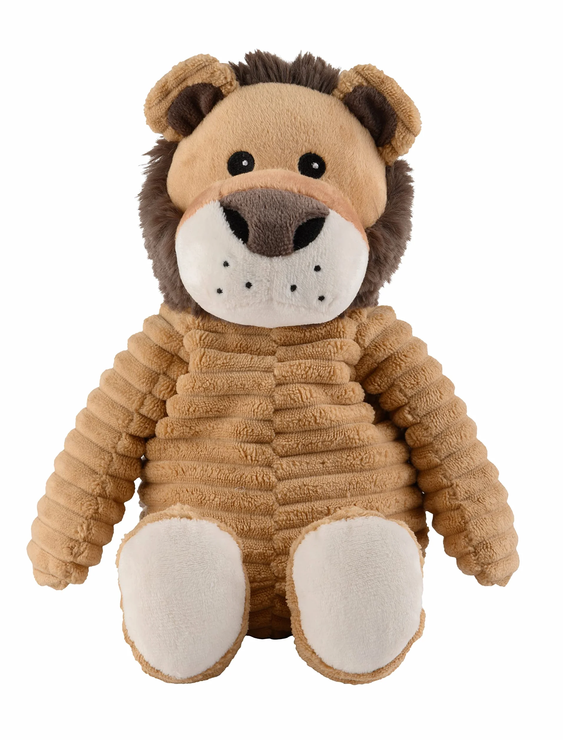 Warmies® Poduszka rozgrzewająca/pluszowe zwierzątko "Pure Lew" wyjmowana proso wypełnienie lawendowe 33 cm 550 g brązowa