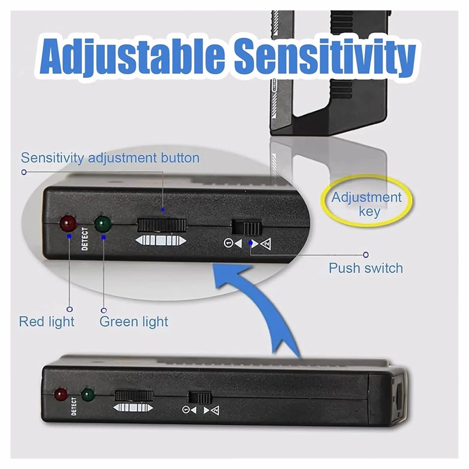 WPP123 Wire Pipe Power Detector Metal Detector Pointer AC Wire Metal Detection Metal Detector Alert Pipe Power High Sensitivity