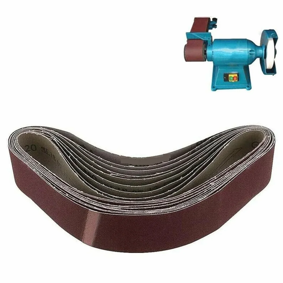 Szlifierka taśmowa pasy szlifierskie 10 sztuk taśma ścierna 120/240/320/400/600/800/1000 Grit 50x686mm narzędzia do szlifowania drewna