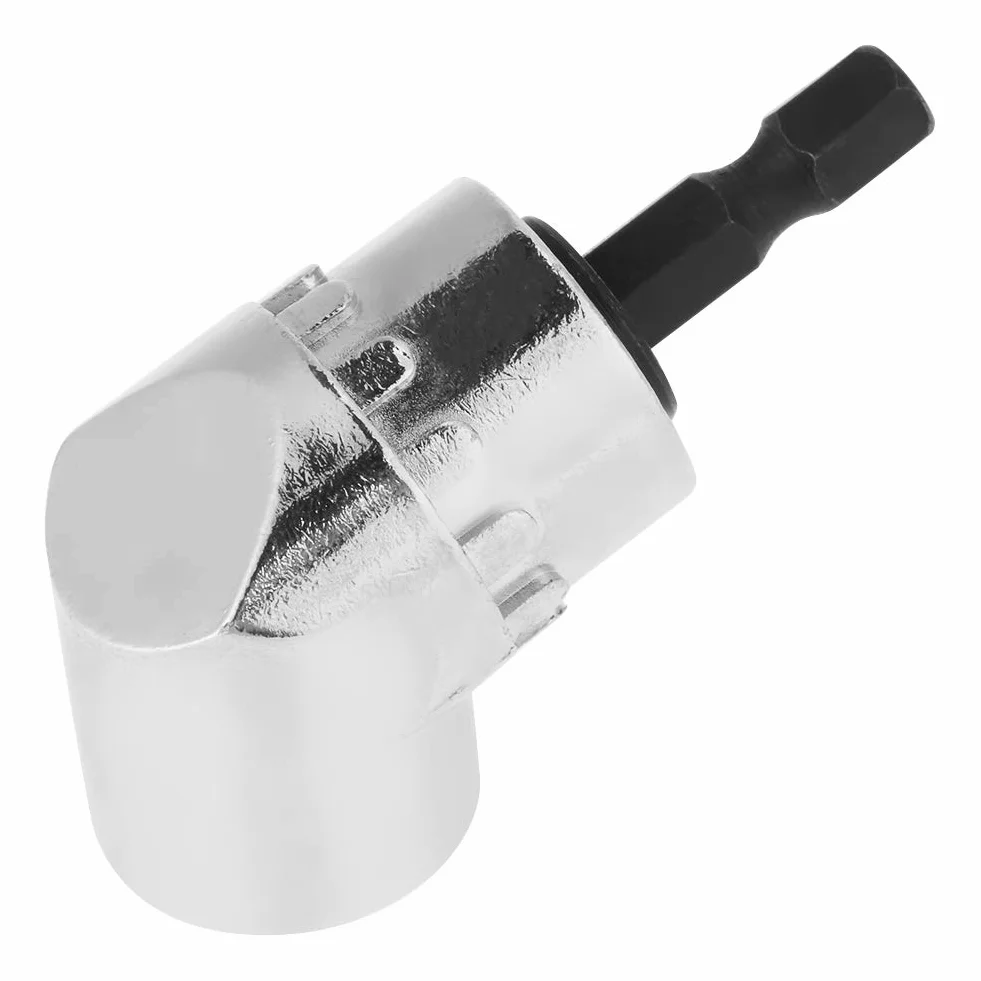 LiebeWH Adapter do wiertarki kątowej, adapter wiertarski 90 stopni, adapter do wiercenia pod kątem prostym, adapter kątowy 105 stopni, 1/4 cala przedłużająca końcówka wiertła