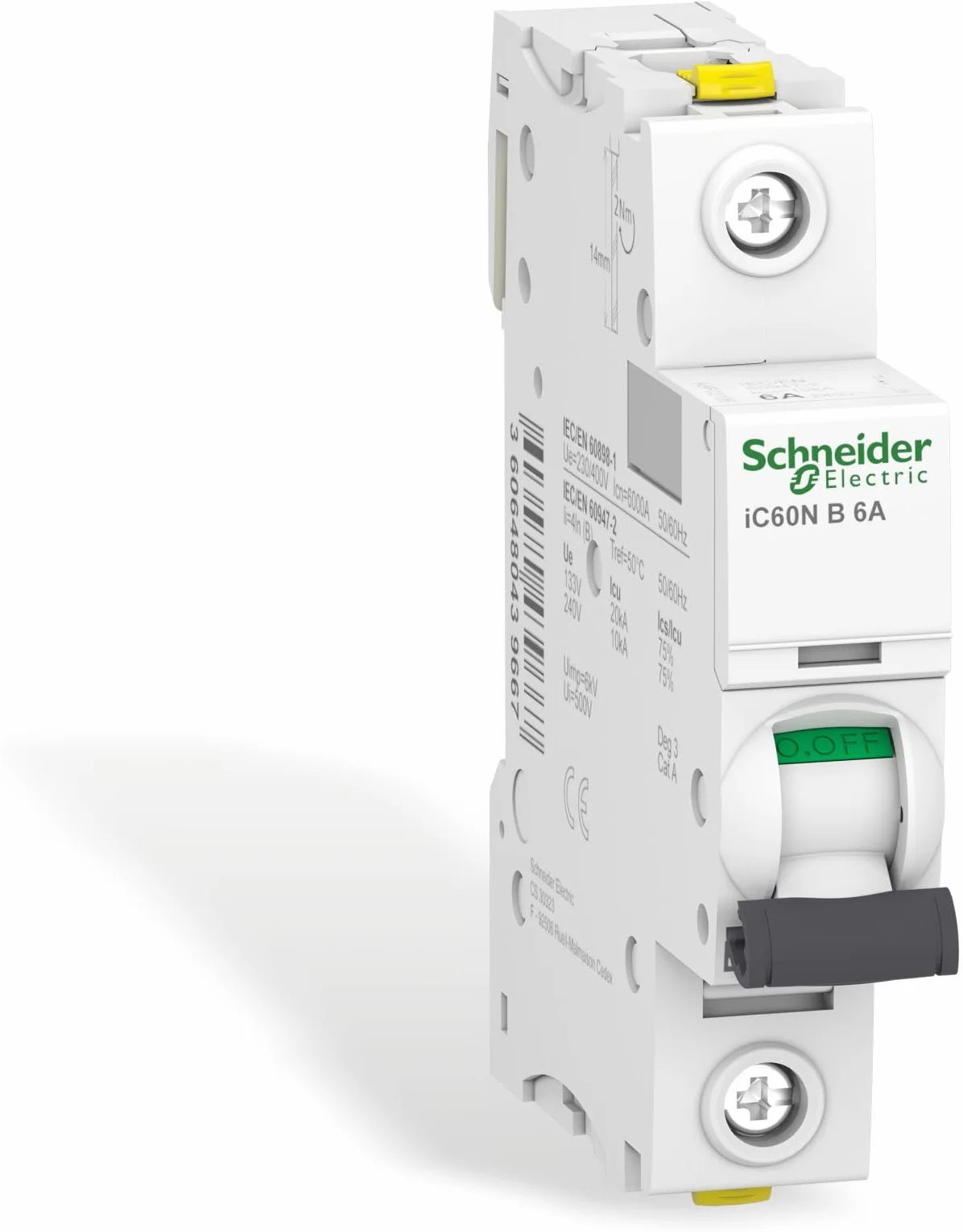 Schneider Electric Wyłącznik Nadprądowy Acti9 iC60N-B4-1 B 4A 1-Biegunowy