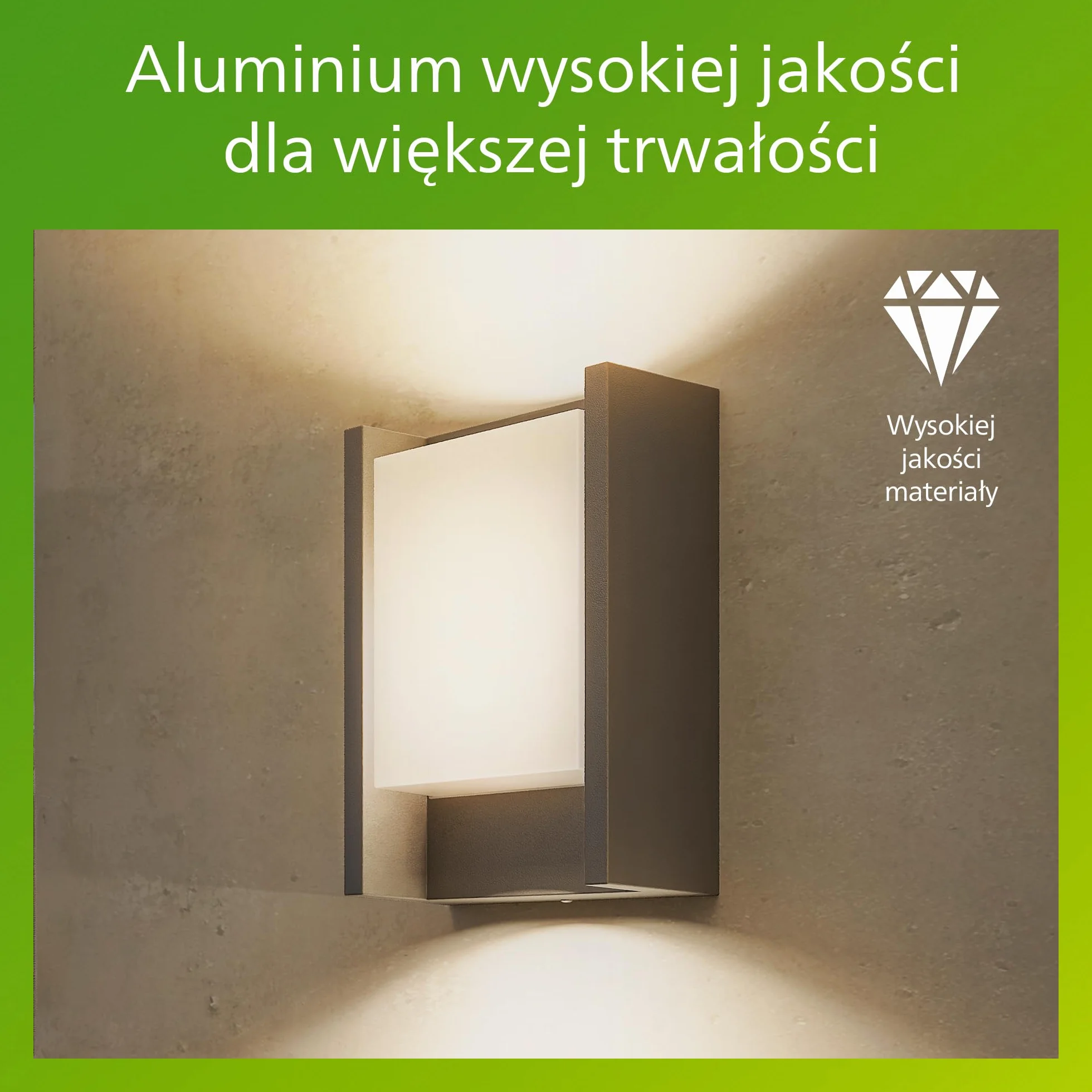 Kinkiet Zewnętrzny LED Philips Arbour 6 W, 700 lm, 2700 K Światło Ciepłobiałe, IP44 Odporny na Warunki Pogodowe, Wbudowane LED, Trwały, Aluminium, Antracyt