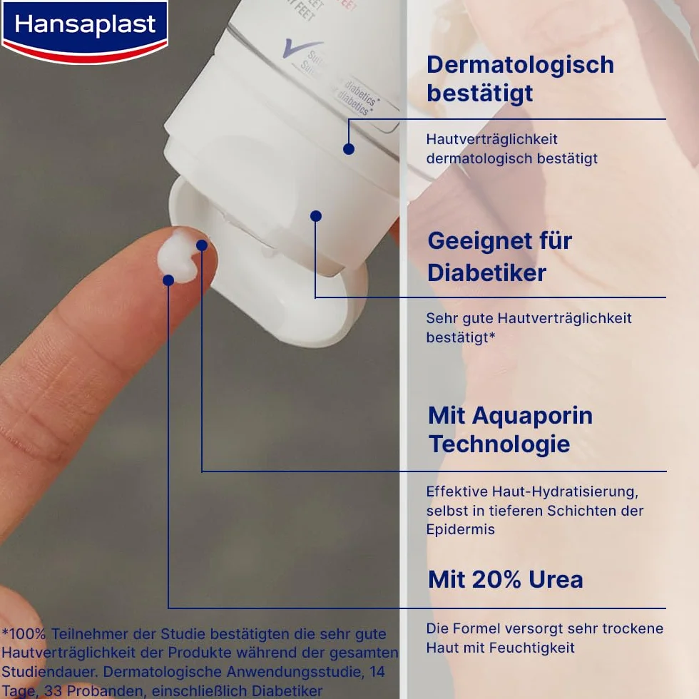 Hansaplast ‎4210201849834 Krem Przeciw Zrogowaciałej Skórze, 75 ml, Biały