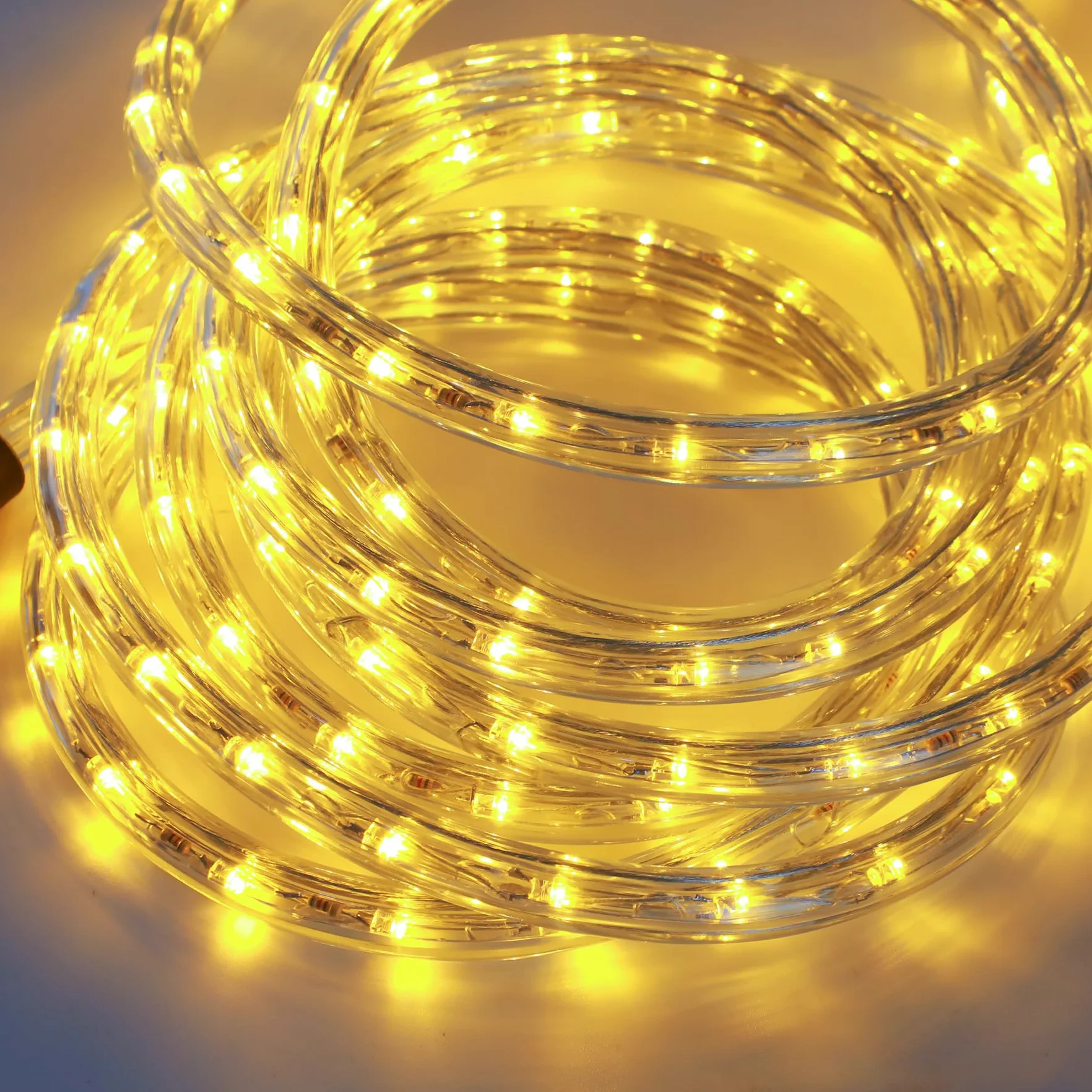 Forever Speed Wąż świetlny LED, 6 m, na zewnątrz, ciepła biel, pilot zdalnego sterowania, 216 diod LED, wąż świetlny LED, do użytku na zewnątrz, wodoszczelny, IP65, na Boże Narodzenie, wesele, do