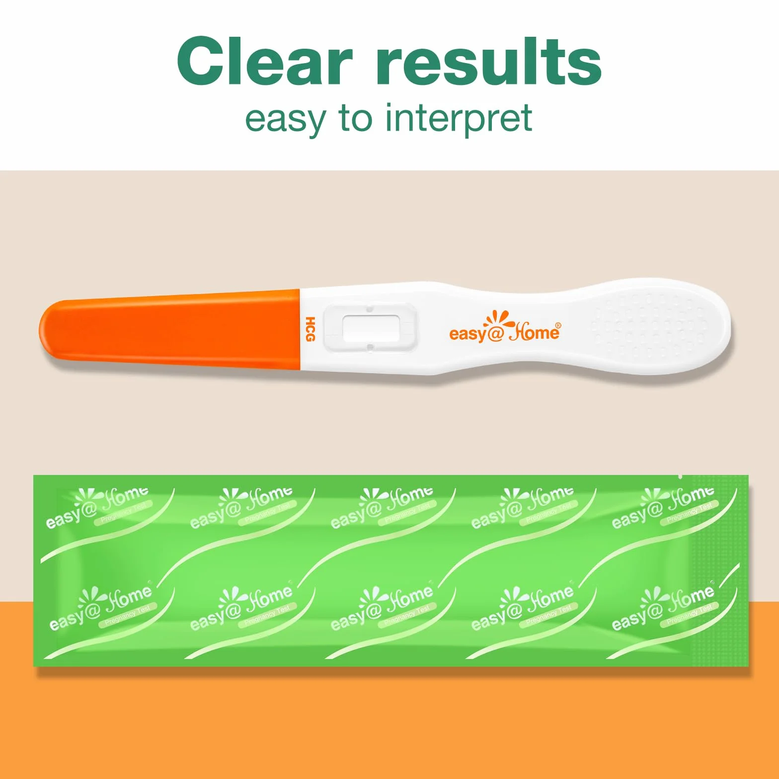 Pałeczki testowe HCG do wczesnego wykrywania: Testy ciążowe Easy@Home 3 HCG 10mIU/mL Dokładne wyniki z francuską inteligentną aplikacją Premom Fertility Tracker | 3 HCG Midstreams