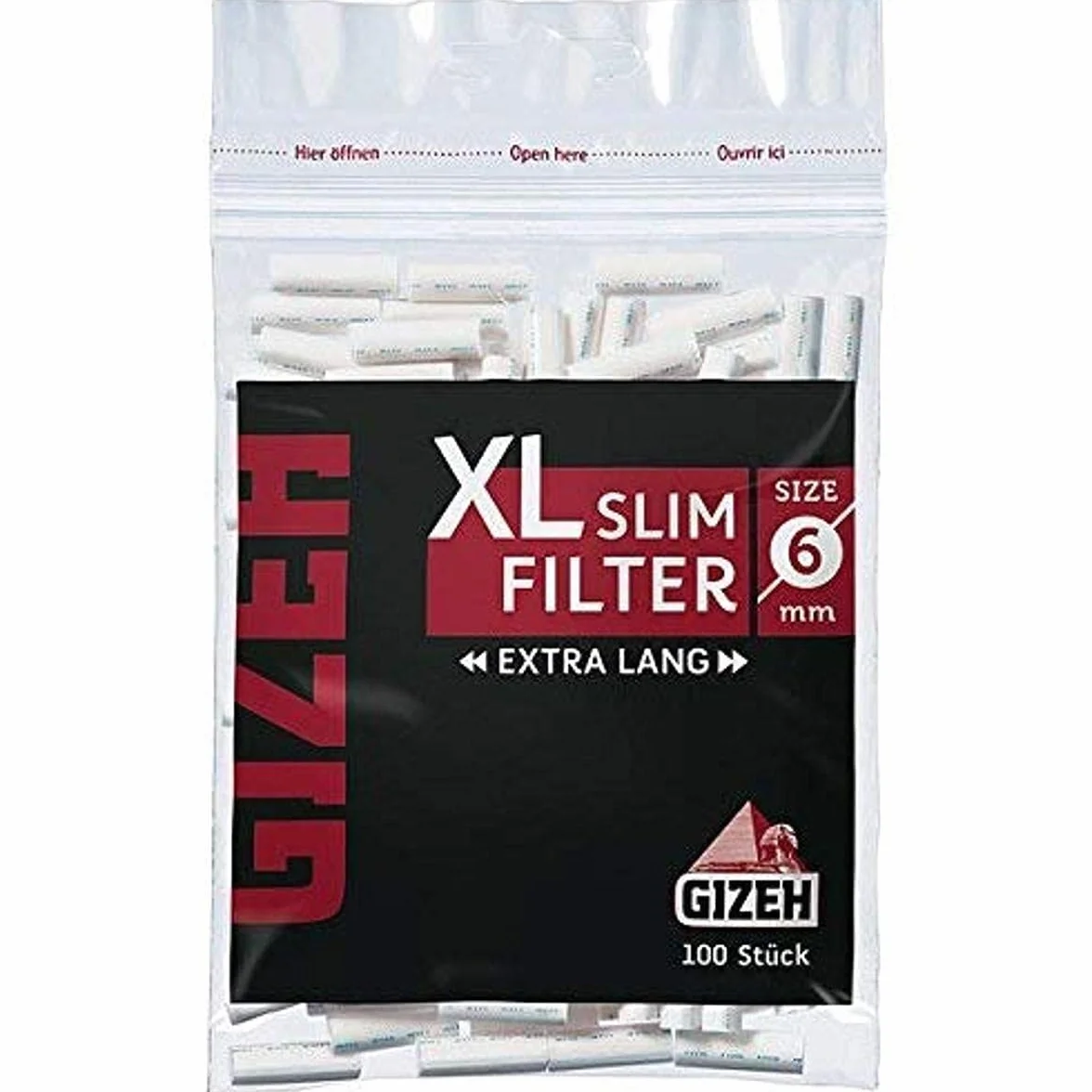 GIZEH Black XL Slim filtr 1 x 100