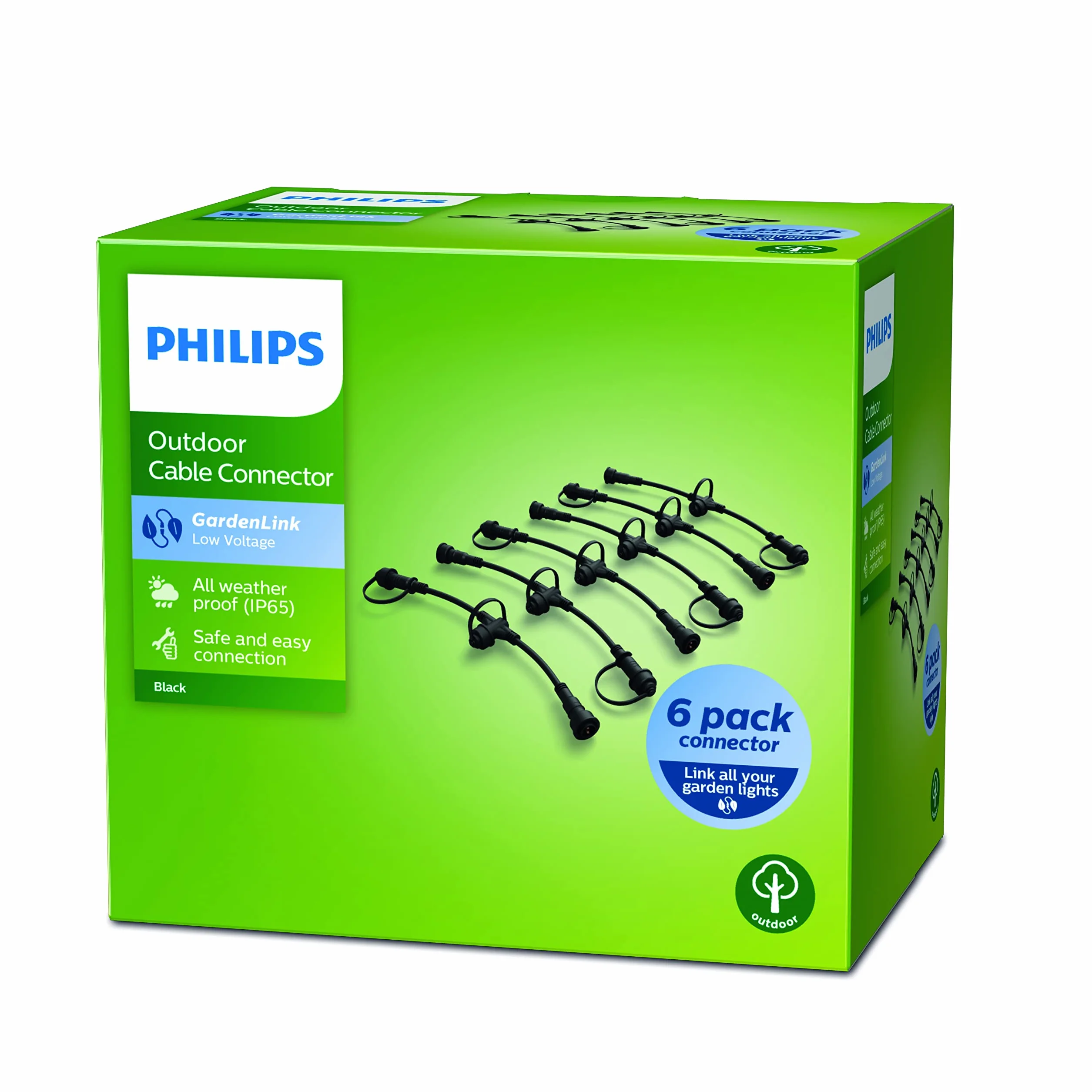 Philips LED GardenLink Zewnętrzne złączki, 6szt.