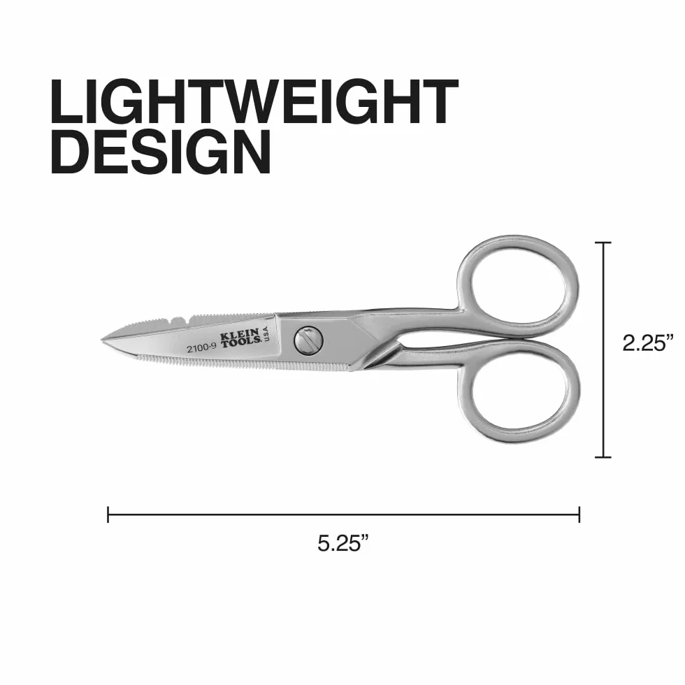 Klein Tools Nożyczki dla elektryków ze stali nierdzewnej 2100-9 5-1/4 cala