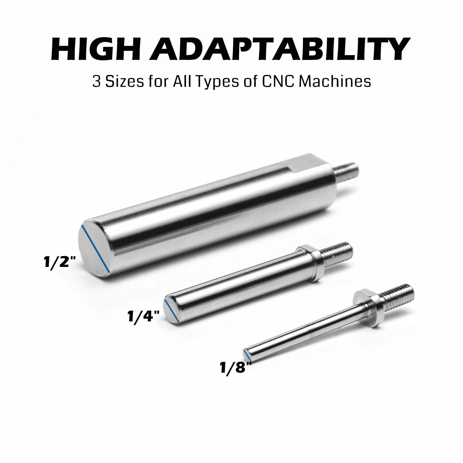 Genmitsu Frezarka CNC Tramming Tool Pro System kalibracji z chwytem 1/5.1 cm, 1/10.2 cm, chwytem 1/20.3 cm i precyzyjnymi wskaźnikami 0.0 cm, idealna do kwadratu, poziomowania i kalibracji maszyn