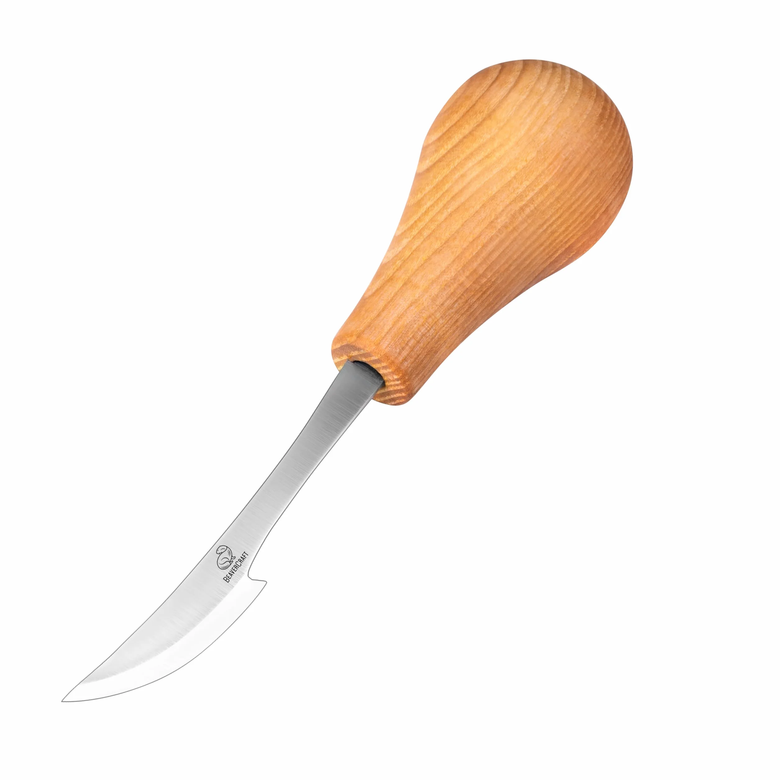 BeaverCraft Nóż do rzeźbienia w drewnie C17P - Nóż do rzeźbienia w drewnie Sloyd Chip, stal węglowa - dla początkujących i profesjonalistów - narzędzia do strugania drewna, dłuto dłoniowe