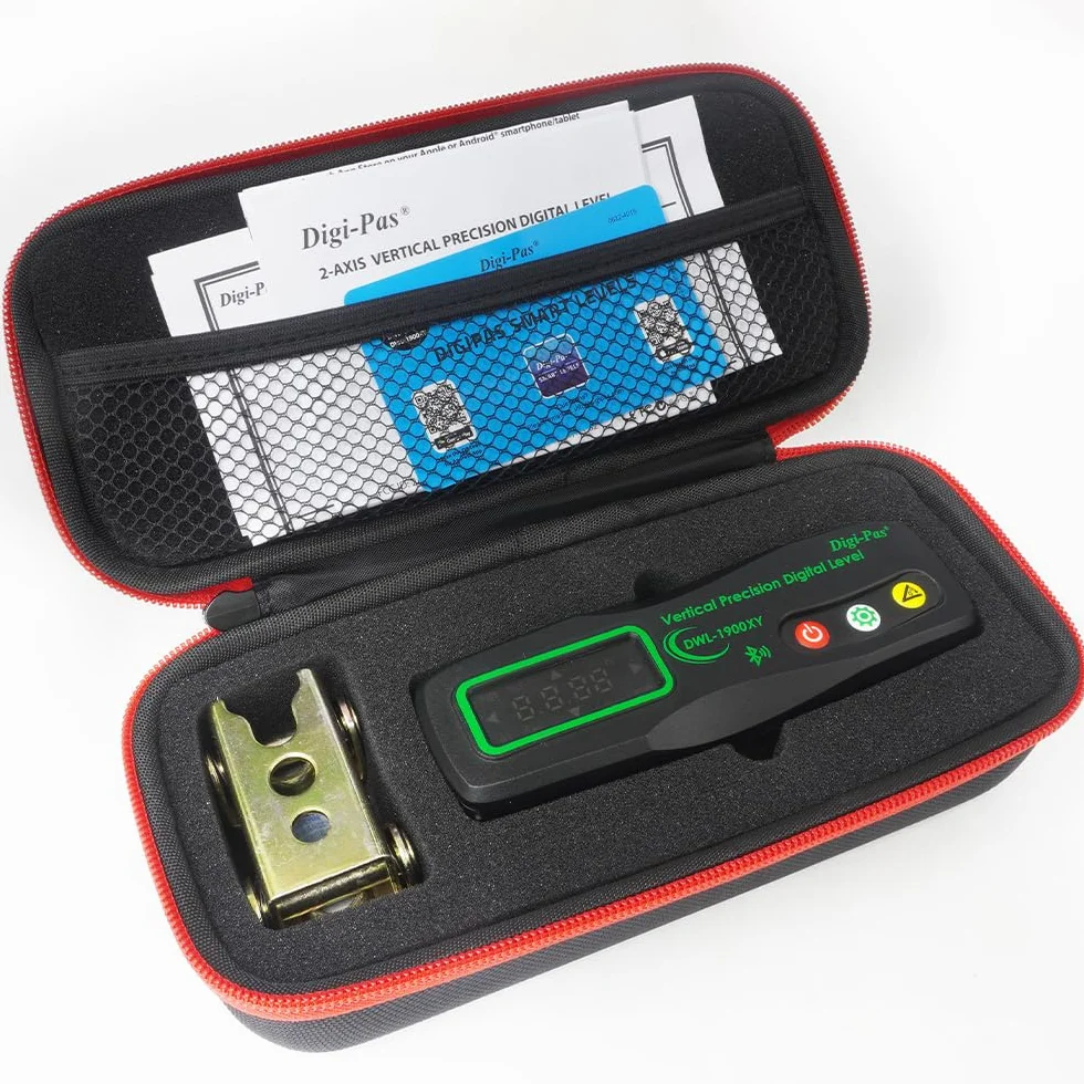 2-osiowy inteligentny pionowy poziom dokładności Digi-Pas DWL1900XY Bluetooth, 0,0002 "/ft (0,02 mm/m)