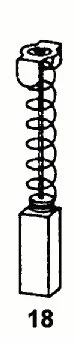Szczotki węglowe do piły ukośnej MAKITA LS1400 - 6,5 x 13,5 x 16 mm - 2,4 x 5,1 x 6,3 cala