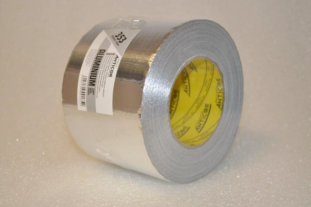 Aluminiowa taśma klejąca wzmocniona siatką 10 cm x 50 m do wentylacji