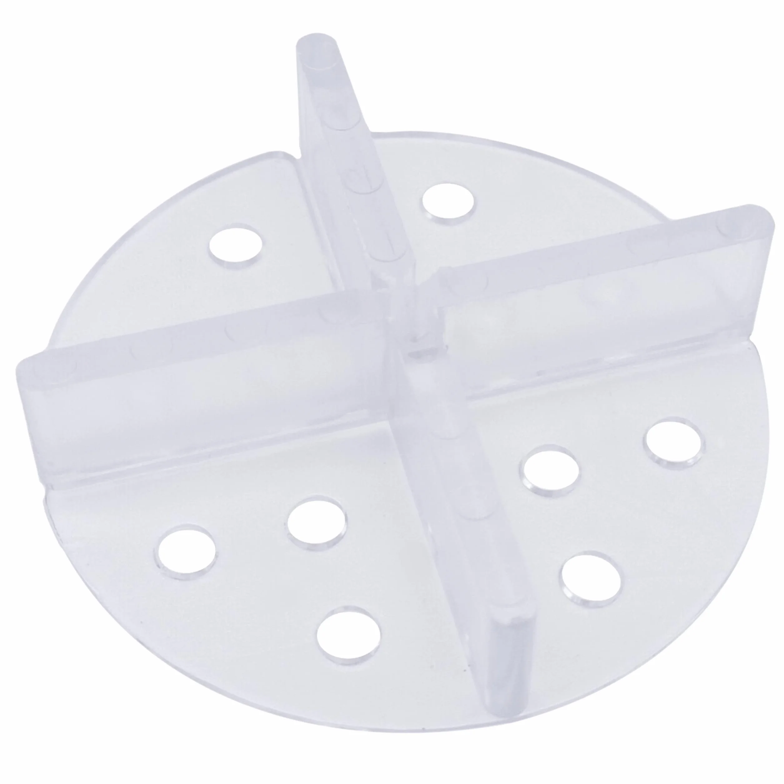 Miko® krzyżak do fug talerzowych, przezroczysty, pomoc w układaniu, płyty i płytki, łatwe układanie, równomierne i czyste układanie, średnica 50 mm, fuga 3 mm, idealny dla profesjonalistów i
