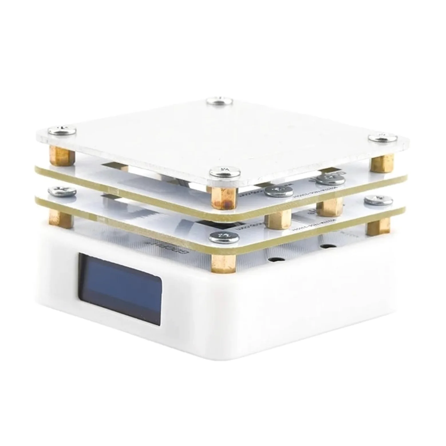 Miniaturowa Płyta Grzewcza PCB SMD Lutowanie Pro Narzędzie Grzewcze Przenośna Objętość Wyświetlacz OLED Prawdziwy Kolor Lampa Podgrzewacz Narzędzia Naprawcze LED Szybko I DokłAdnie(WHITE)