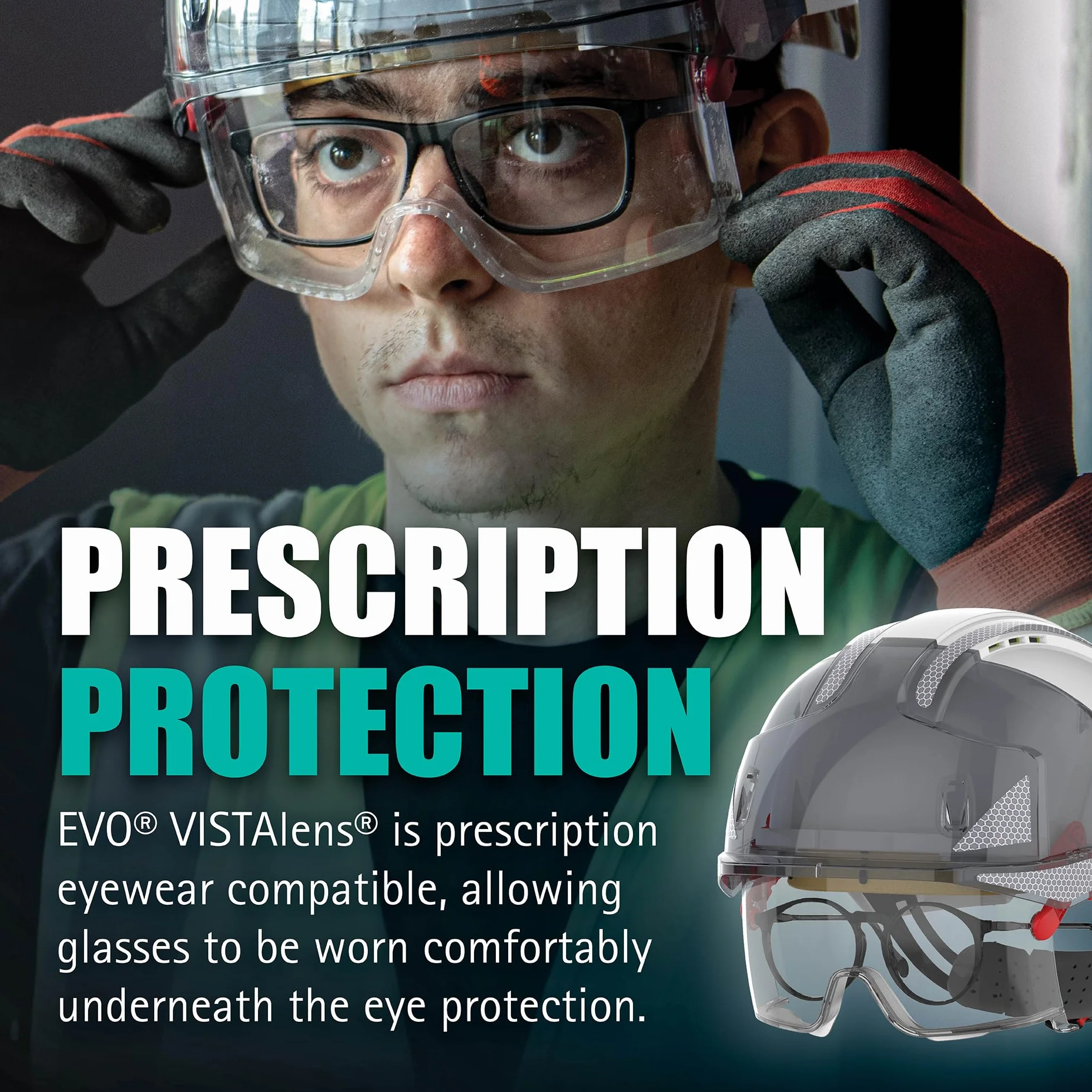 Jsp Evo Vistalens AMB170-005-F00 Kask Ochronny, Biały