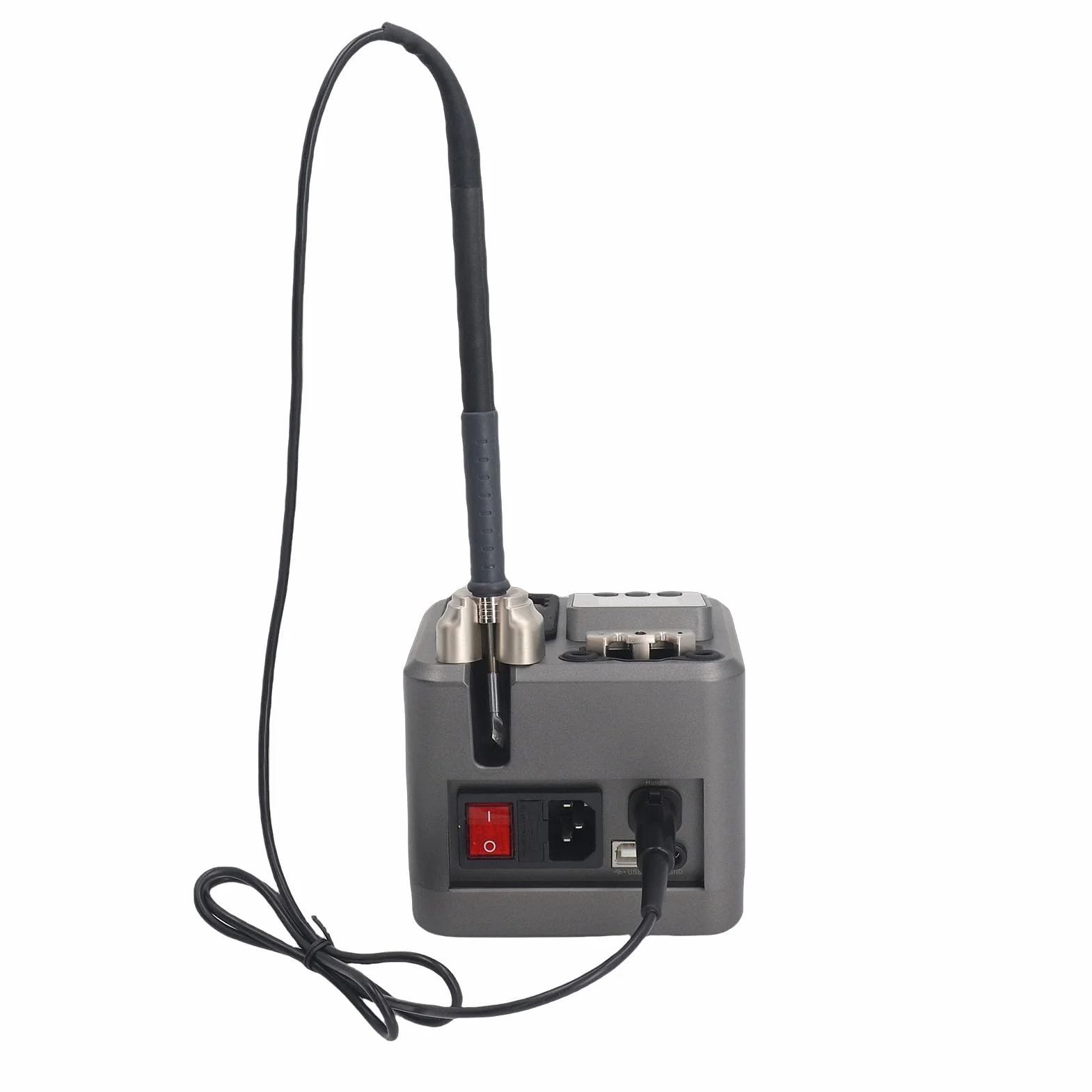 Jiawu Stacja Lutownicza z Wyświetlaczem LCD z Automatycznym Uśpieniem Transformatora i Szybkim Nagrzewaniem 120W do Napraw Elektroniki (wtyczka UE)
