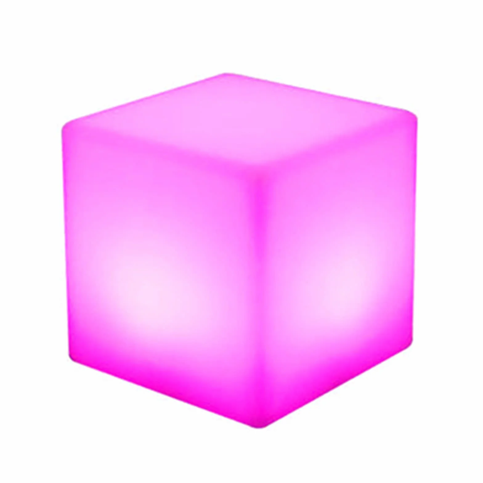 Kostka LED do użytku na zewnątrz z pilotem zdalnego sterowania – stołek RGB, zmiana kolorów, 16 kolorów, kostka do siedzenia i designerskie oświetlenie Cube, świecąca kostka jako siedzisko i