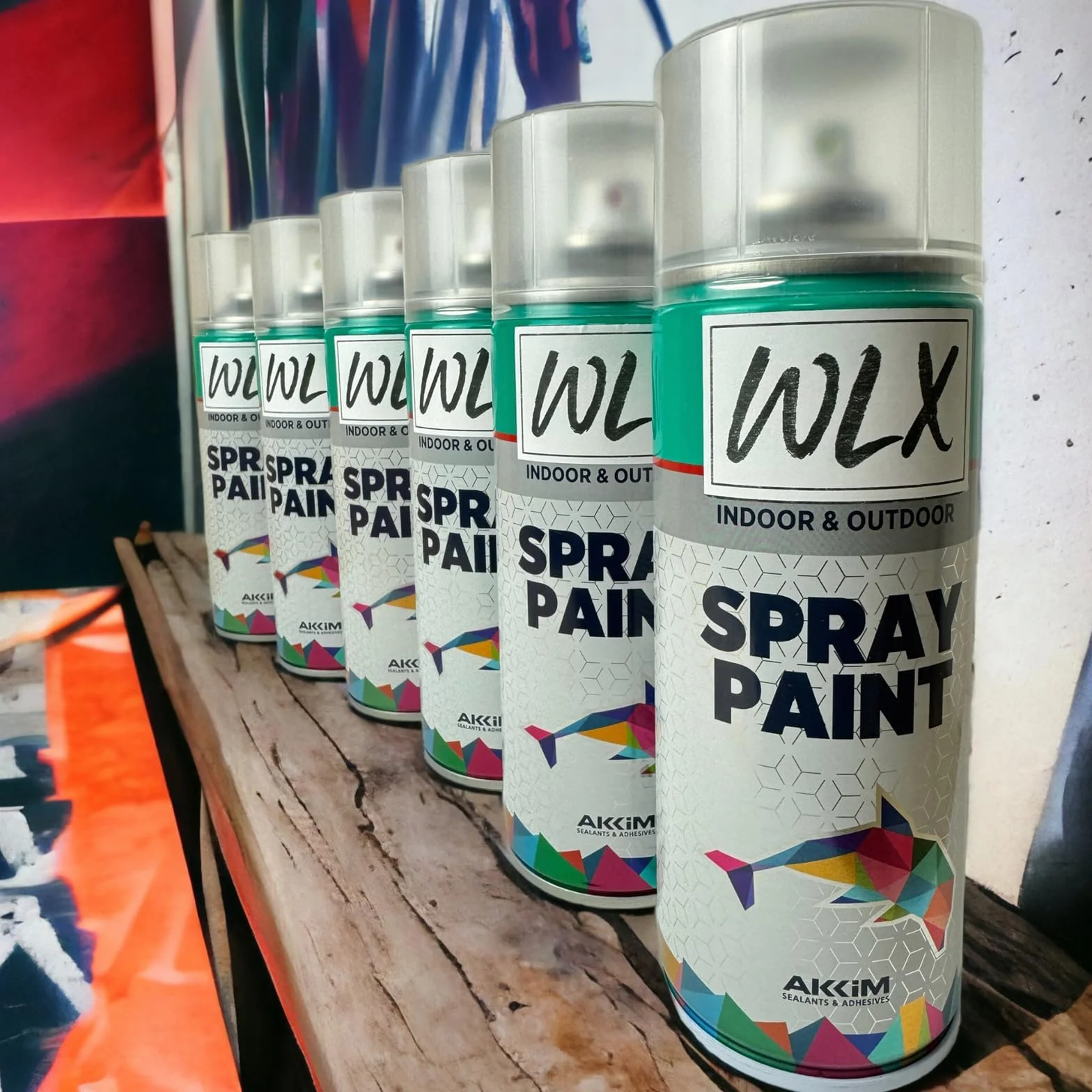WLX Farba w sprayu czarna matowa (zestaw 2 szt.) po 400 ml. Szybkoschnąca puszka w sprayu. Farba w sprayu, lakier w sprayu, lakier lakierowy, farba graffiti, puszka sprayu. Kolor RAL