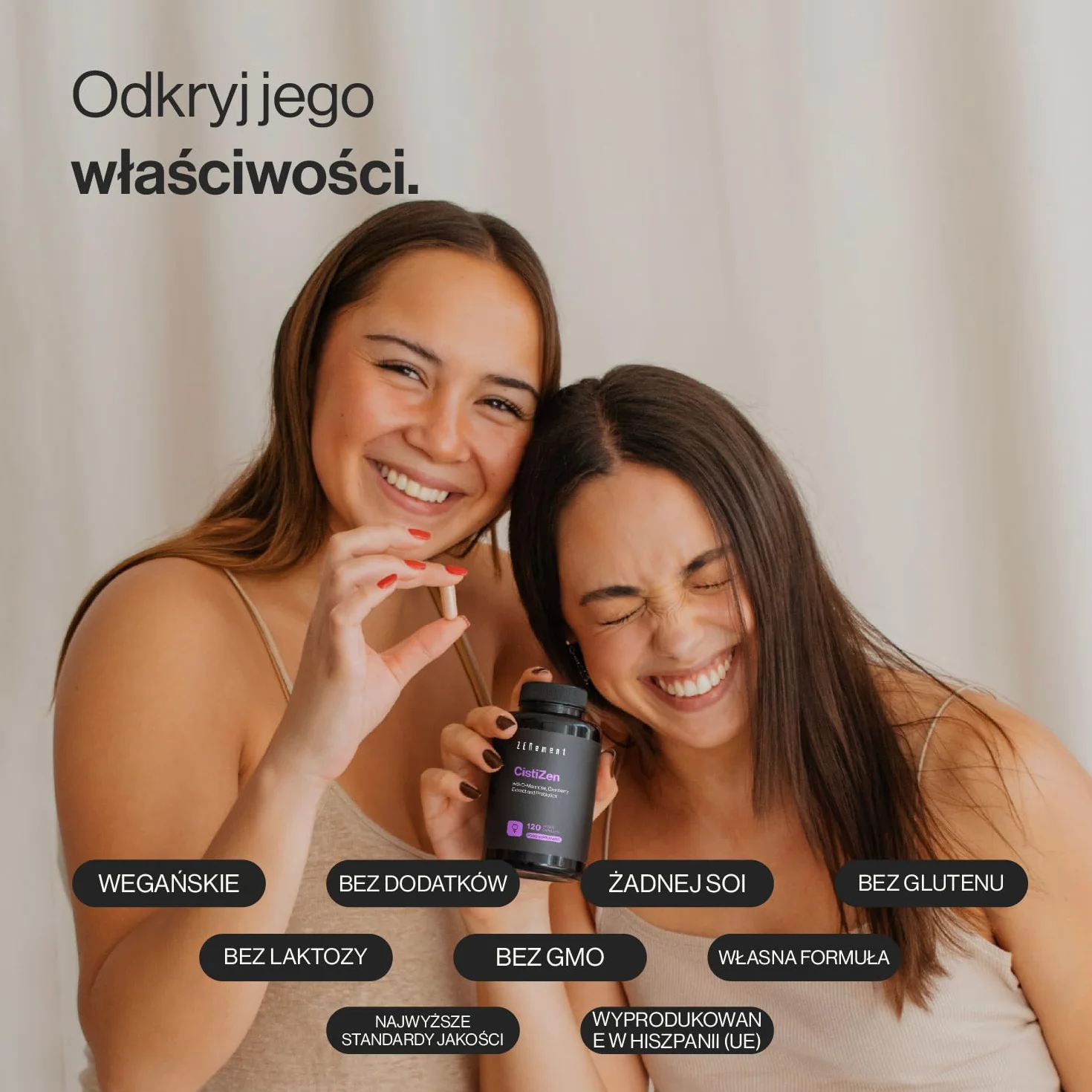 CistiZen z D-mannozą, żurawiną i 5 szczepami probiotycznymi 120 kapsułek – Zenement