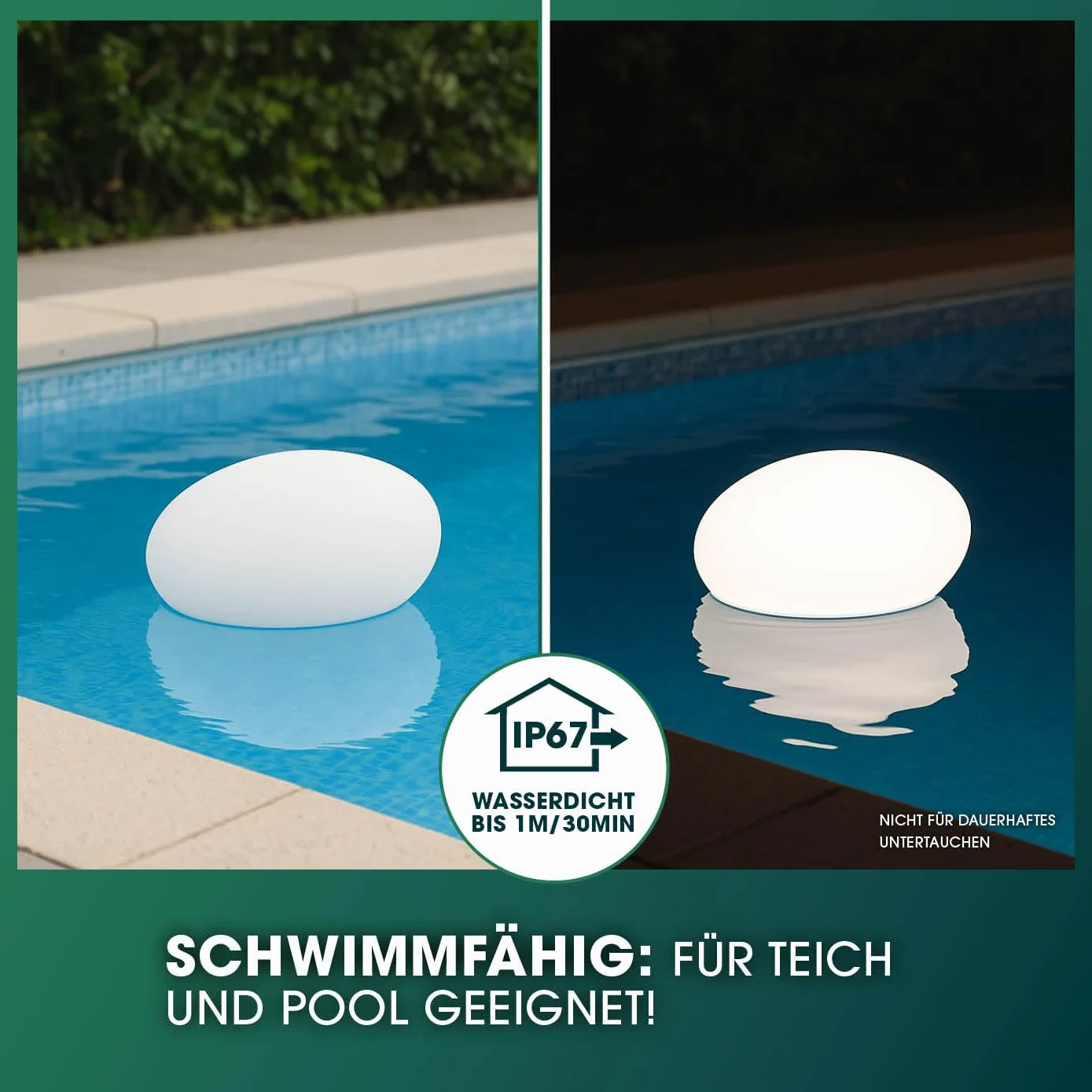 EASYmaxx Dekoracyjny kamień solarny 40 x 30 x 16 cm IP67 lampa ogrodowa LED zmiana koloru pilot zdalnego sterowania