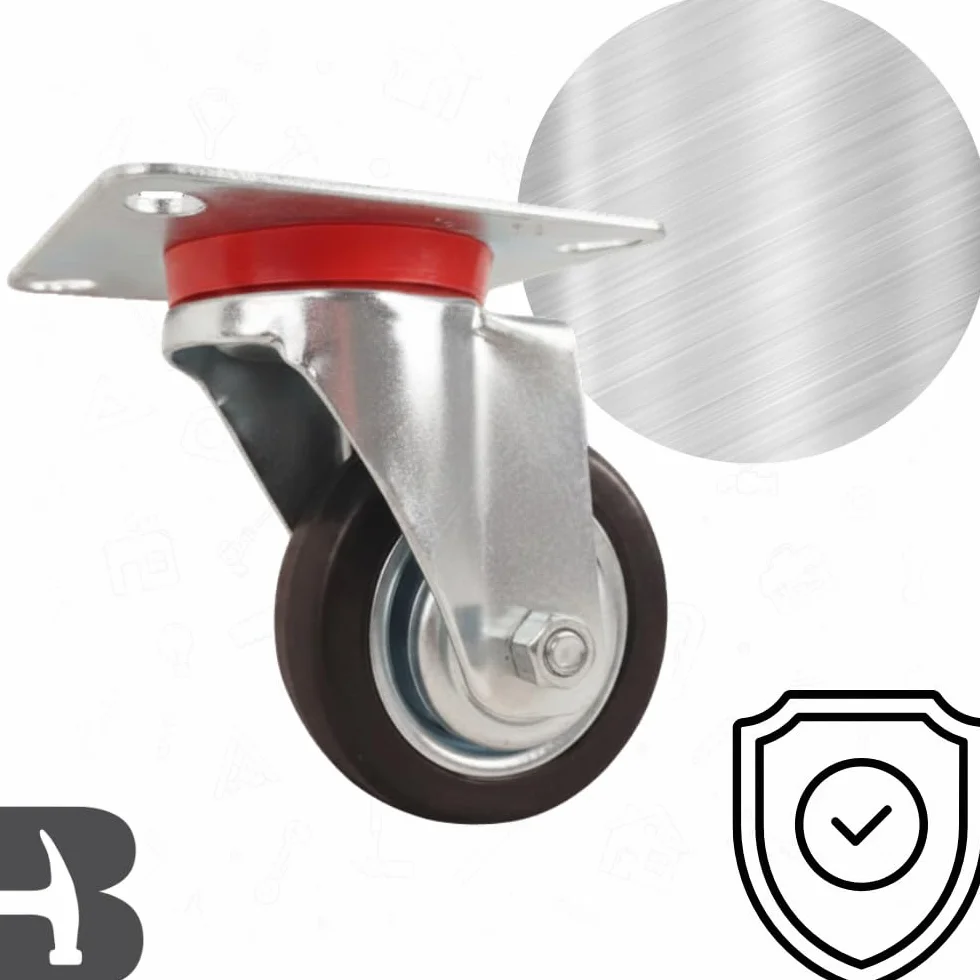 Gumowe kółka skrętne z hamulcem do wózków, mebli, transportu (160 mm) | Do mebli samochodowych i transportu