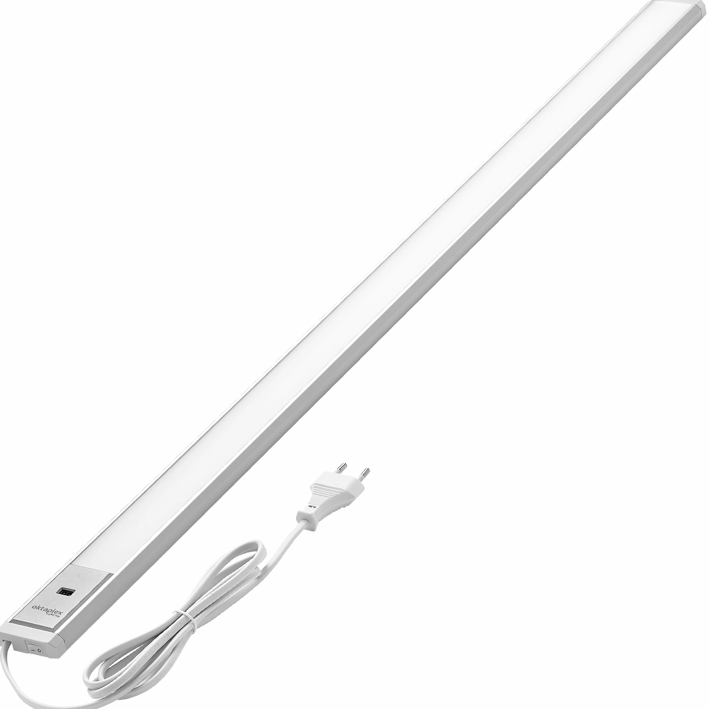 Oktaplex Riva oświetlenie szafki kuchenne LED 90cm 730lm 10W ściemniania ciepła biel srebrny