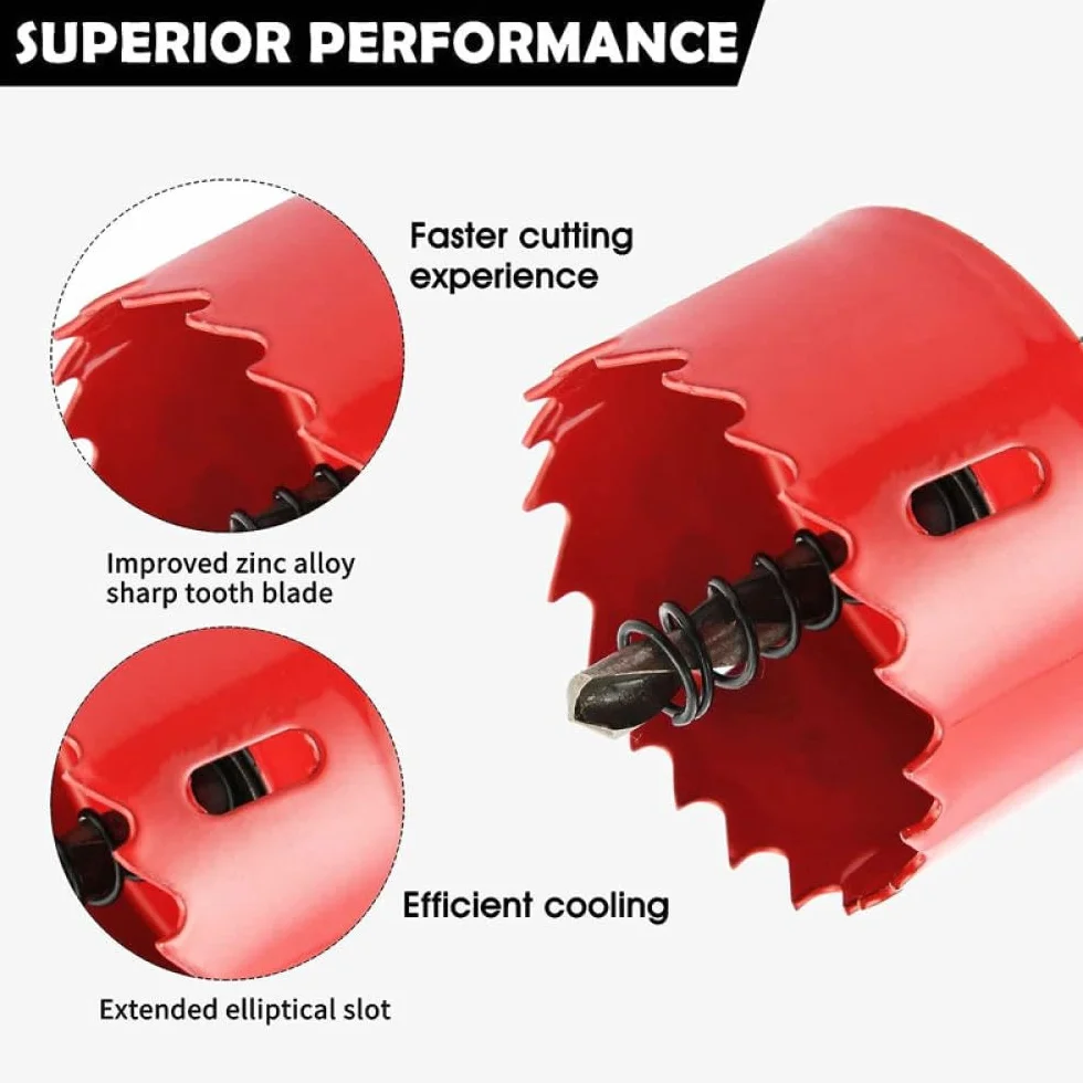 Otwornice 1PC 20mm-200mm wiertło bimetaliczne Cutter narzędzia stolarskie cięcie metalu z tworzywa sztucznego żelazne narzędzia ręczne, 65mm
