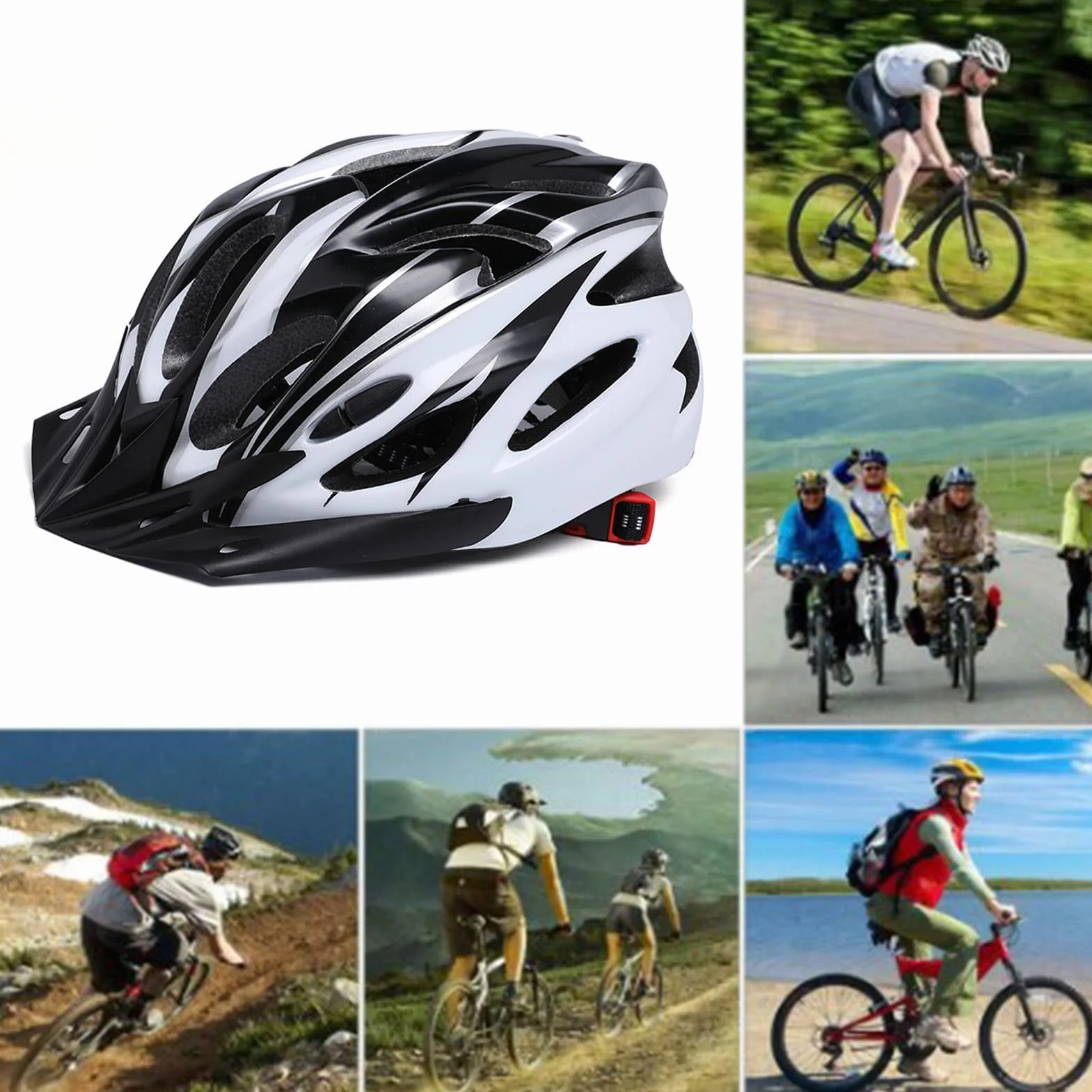 EPS PC Kask Rowerowy, Ochrona Głowy Kask Ochronny dla Dorosłych Górski Kask Rowerowy Akcesoria do Jazdy na Rowerze dla Kobiet Mężczyzn