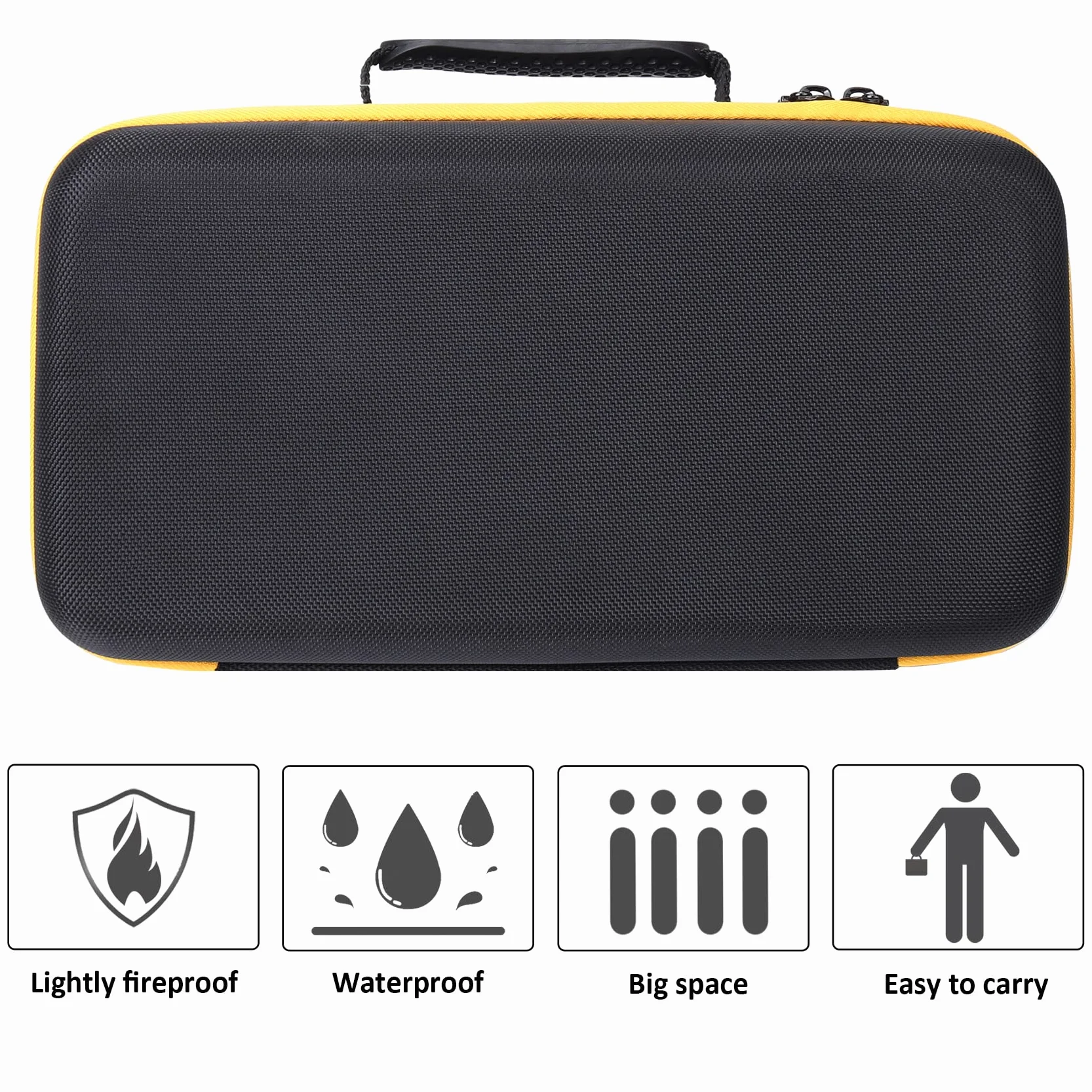 Khanka Twarde etui do szlifierki oscylacyjnej DeWalt DEWDWE6423 / DCW210NX / DCW210B (tylko etui), Czarny, Klasyczny