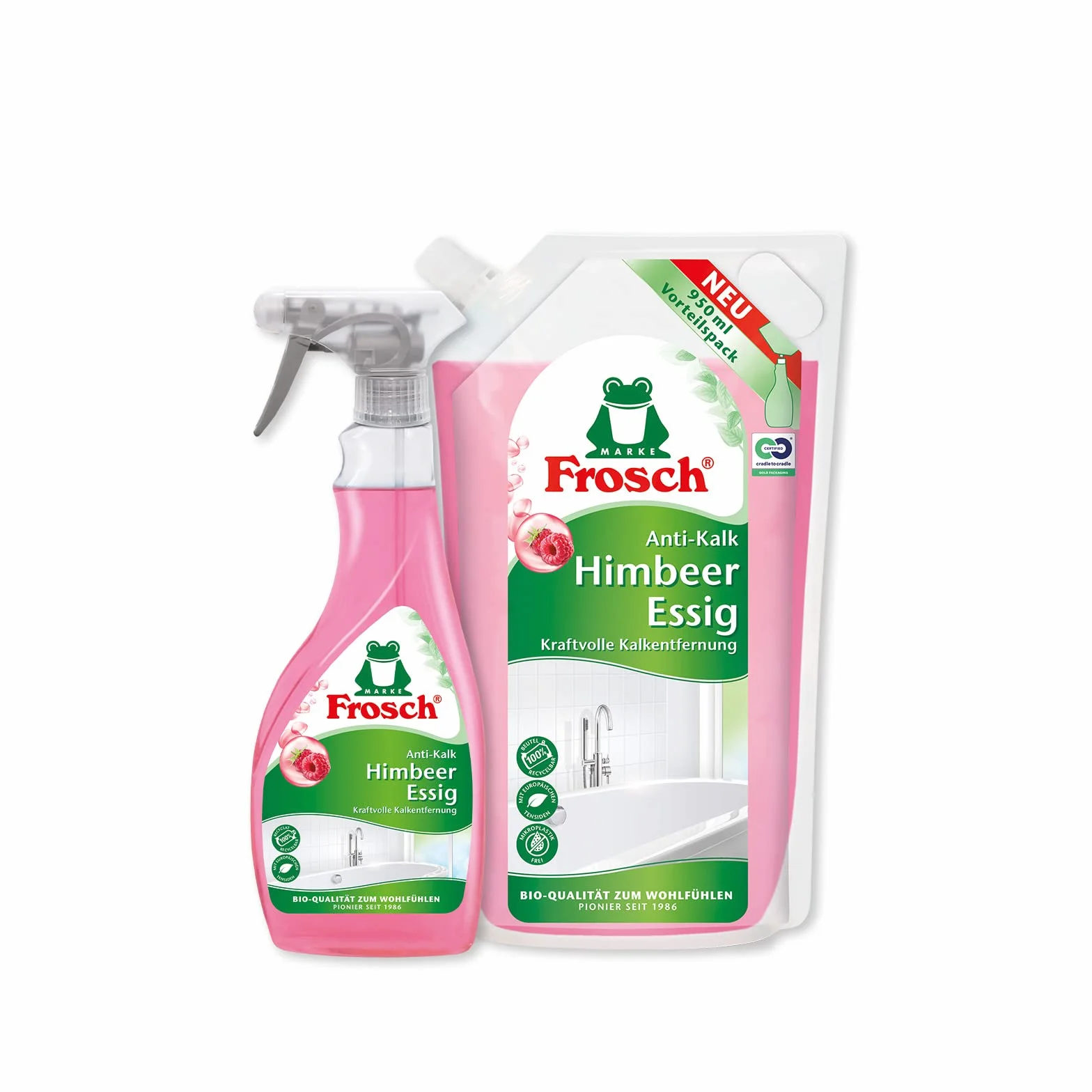 Frosch Środek do czyszczenia antywapiennego ocet malinowy, 0,5 l