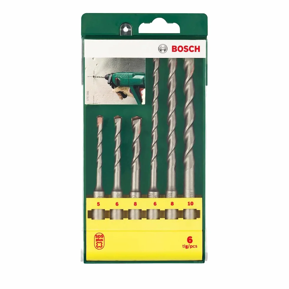 Bosch Zestaw wierteł udarowych SDS plus, 6 szt.