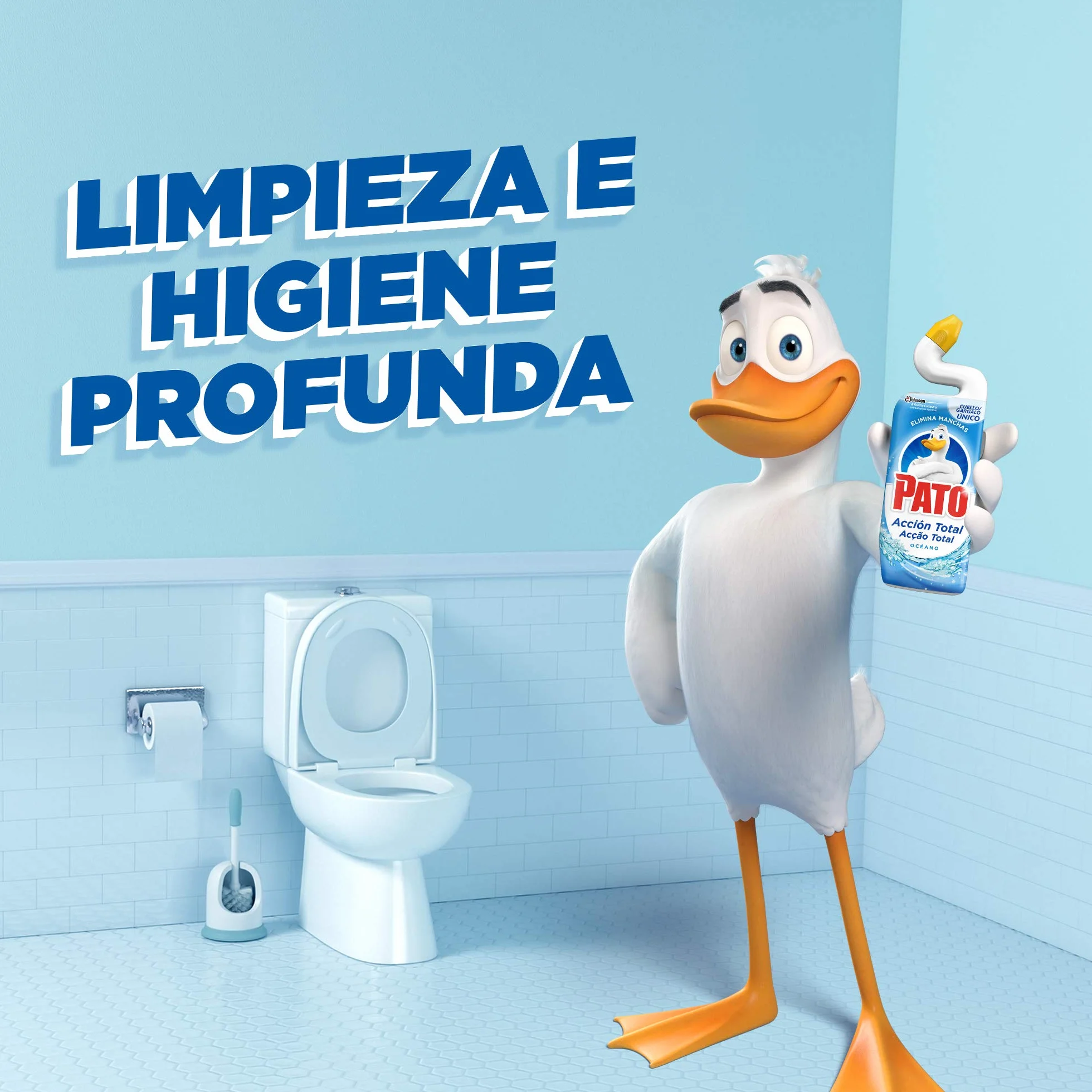 Duck Total Action środek czyszczący do toalet WC, świeży, czysty i zapachowy, 750 ml (podwójne opakowanie, 2 sztuki)