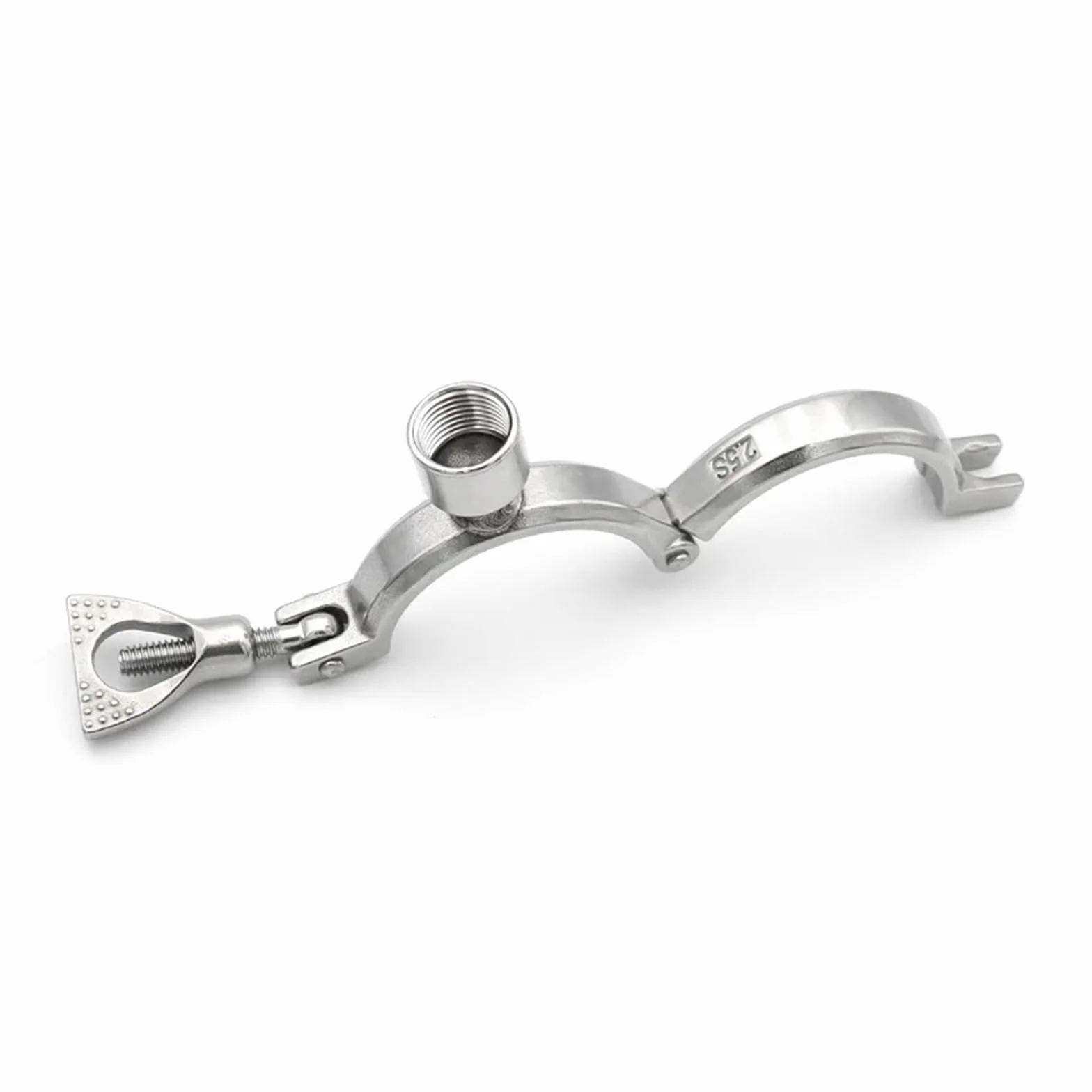 LIUCH Uchwyt do rur zaciski zaciskowe wspornik rurowy wieszak wspornik ze stali nierdzewnej 304 1/2 "męski gwint żeński OD19 25 38 51 63 76 102mm(Male,Pipe OD 127mm)