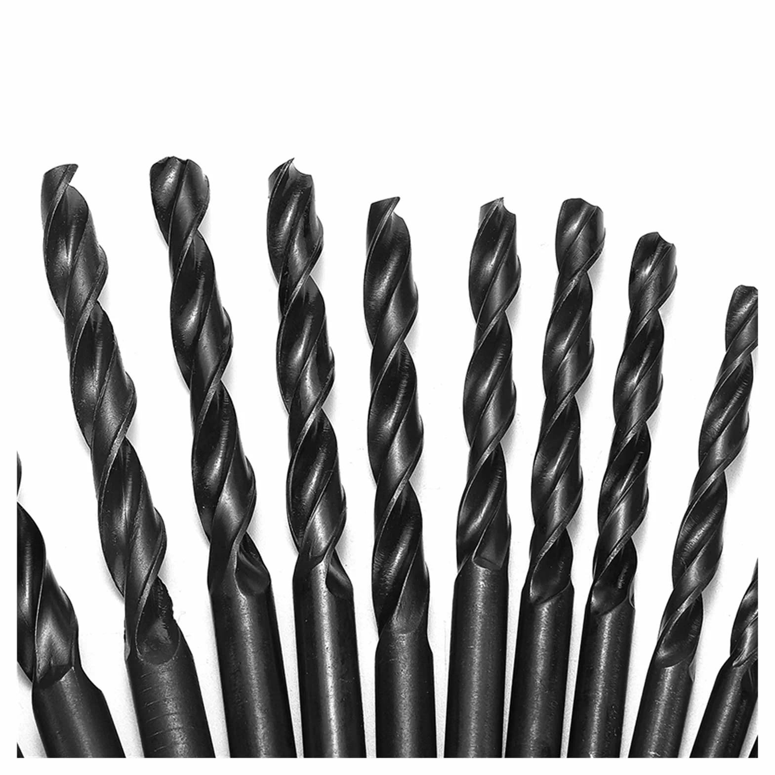 Zestawy wierteł 19/25 sztuk/zestaw 1-13 mm HSS 118 stopni Pęknięcie Wiertło kręte, z metalowym pudełkiem do przechowywania, do wiercenia w stali i żeliwie (kolor: 25 sztuk) (25 sztuk)