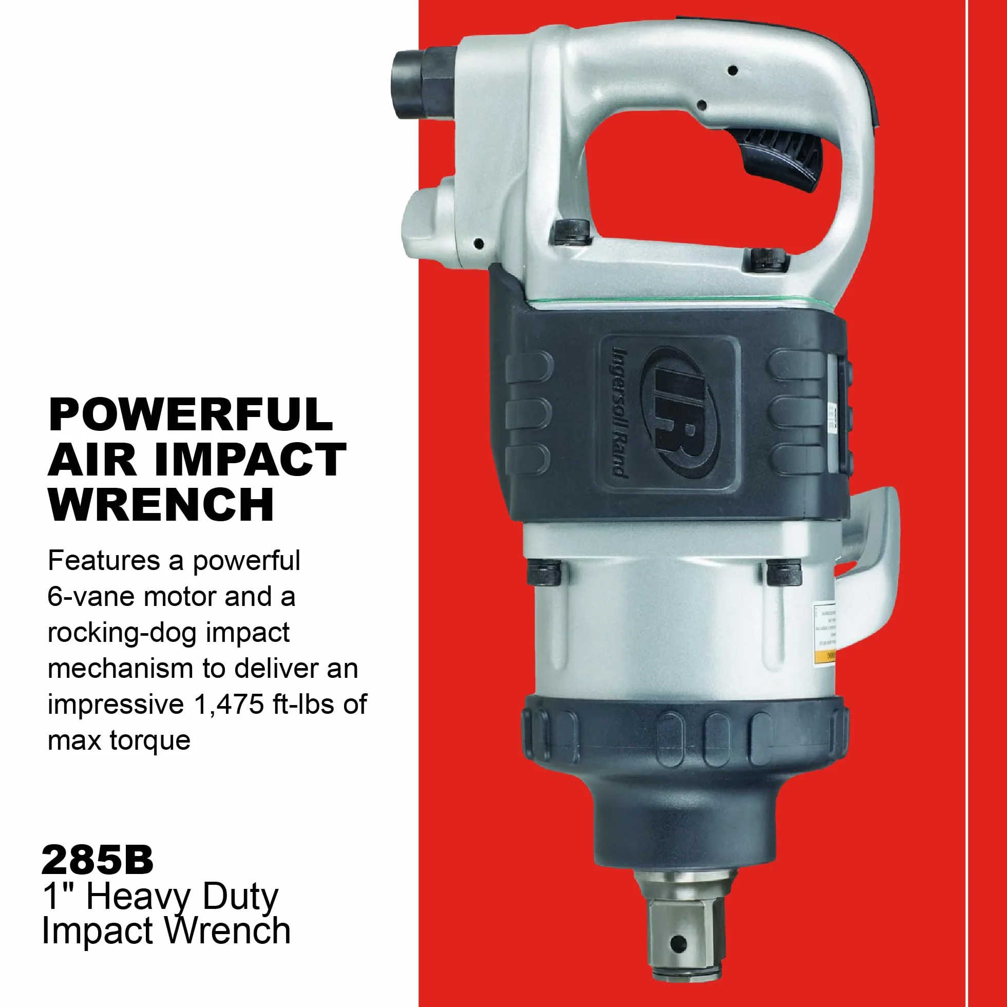 Ingersoll Rand 258B, 2000 Nm pneumatyczny klucz udarowy, srebrny, mocny i trwały do ciężkich prac