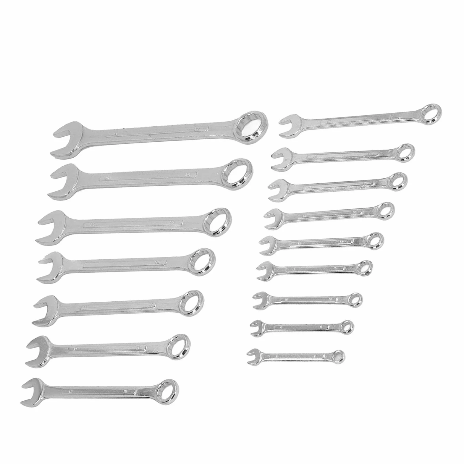 Generic Zestaw Kluczy Płasko-oczkowych 16 szt. Stal Cr-Vanadium o Wysokiej Wytrzymałości do Napraw Samochodowych i Przemysłowych 8-32mm
