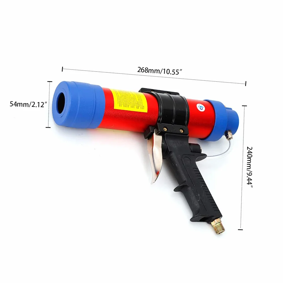 Pistolet uszczelniający do szkła, kartuszy, sprężone powietrze, do dekoracji architektonicznych (310 ml)