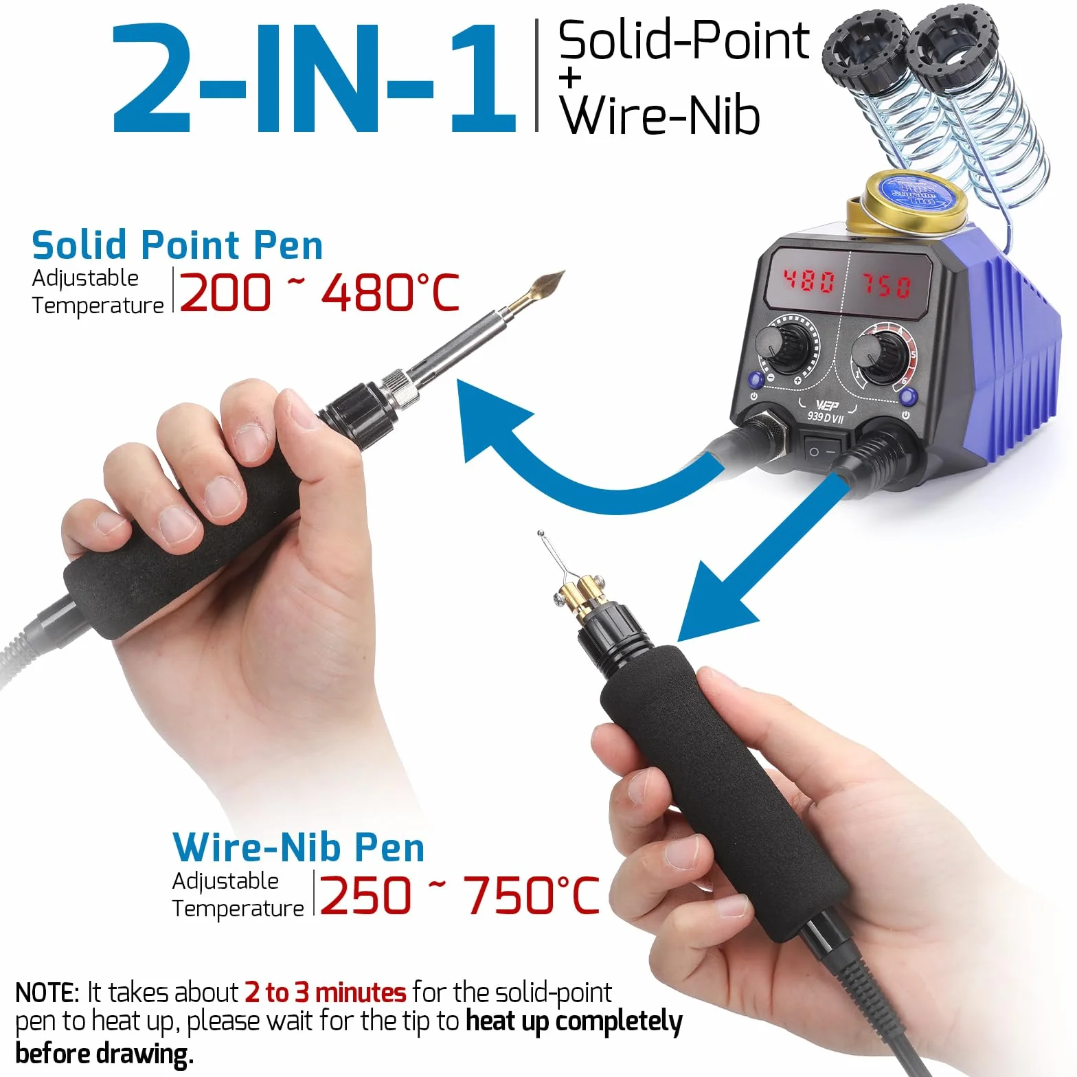 WEP 939D-VII Kit Pirografo (EU Plug)