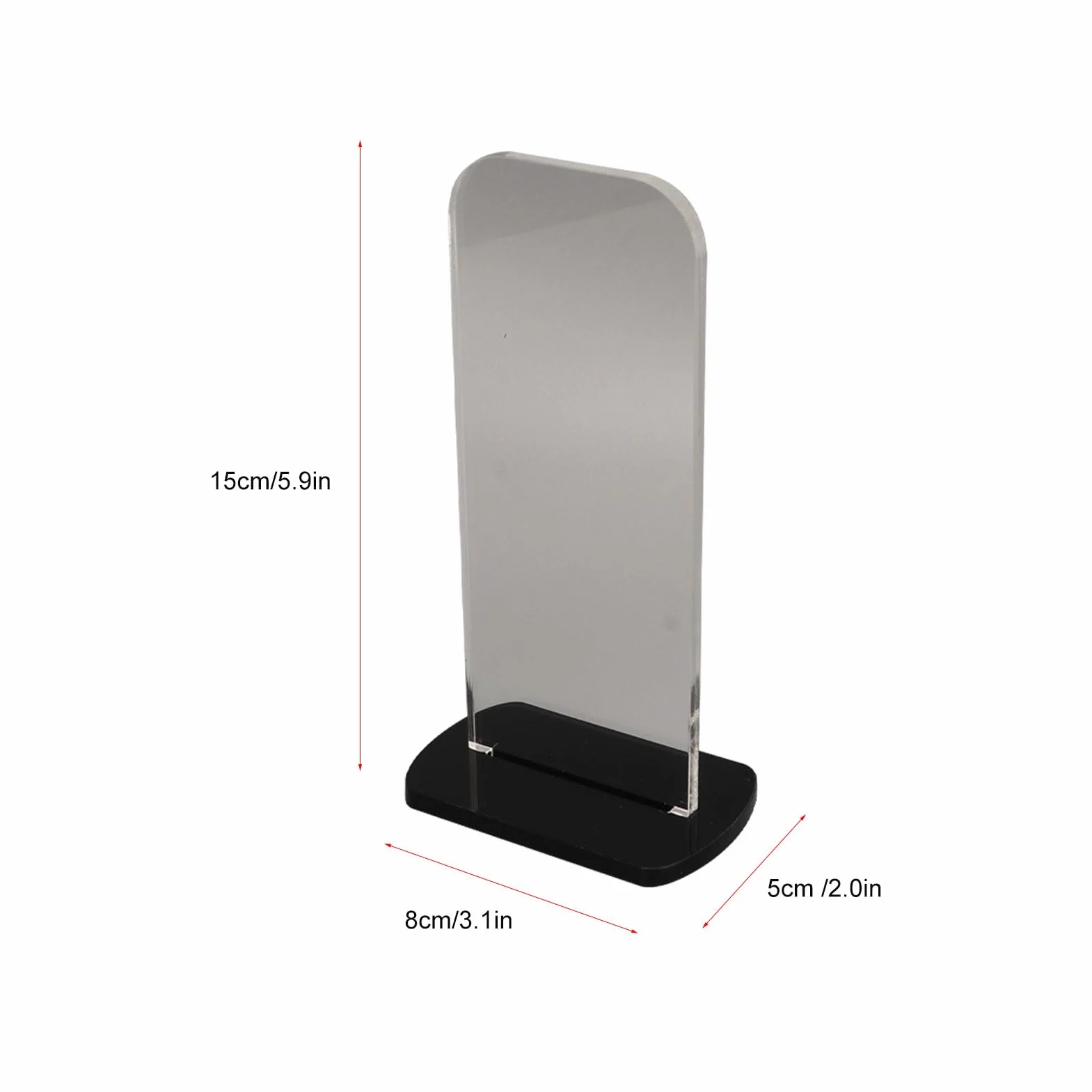 Fockety 2 Pack Stojak na rękawice bokserskie akrylowy uchwyt na rękawice bokserskie pionowy stojak na rękawice bokserskie Wystawa kolekcji rękawic bokserskich 3.1x2.0x5.9in