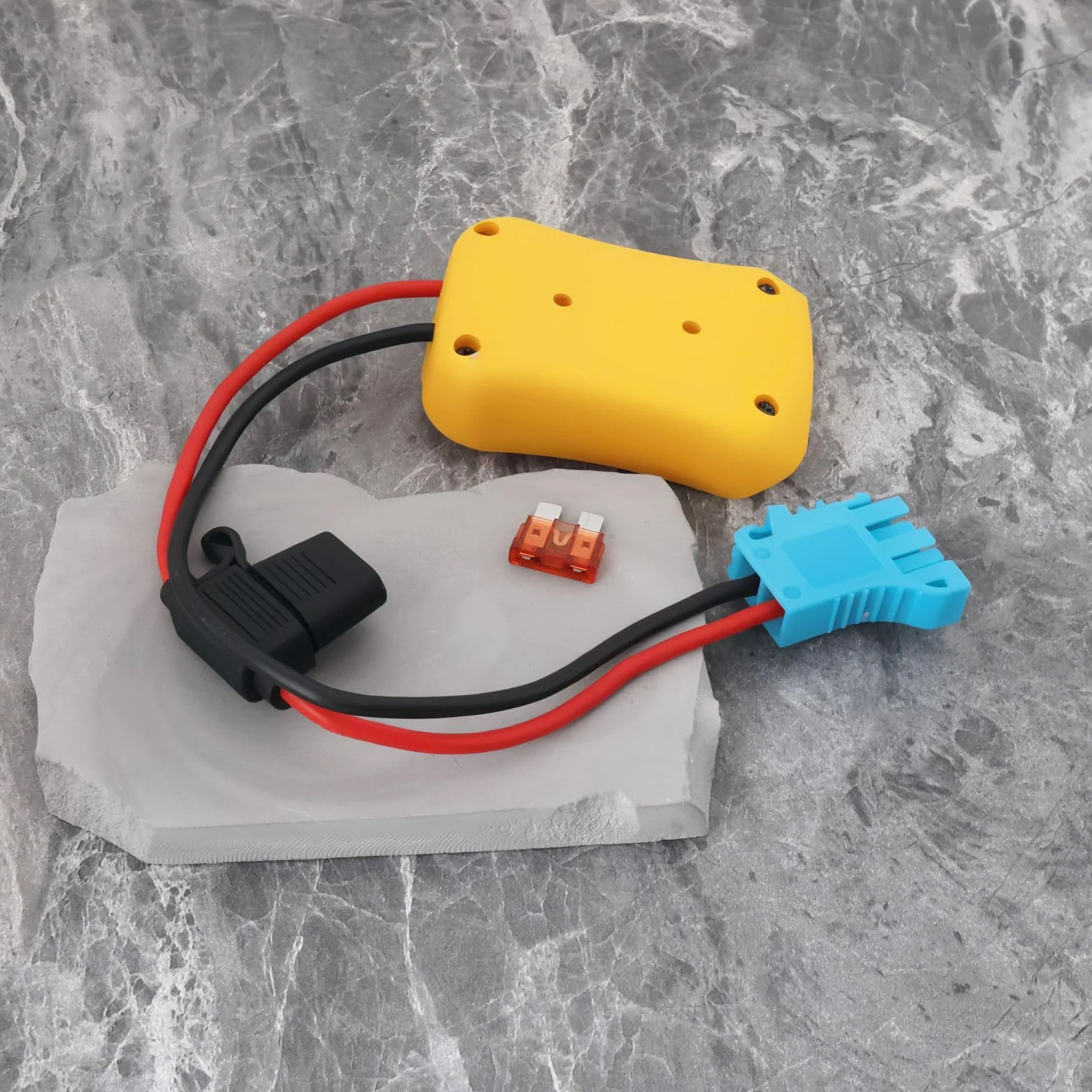 OTOTEC 1pc 20V Power Wheel Adapte with Fuse Connector Compatible with Dewalt 18V/20V Lithium-Ion Battery Series BCB182 BCB183 BCB200