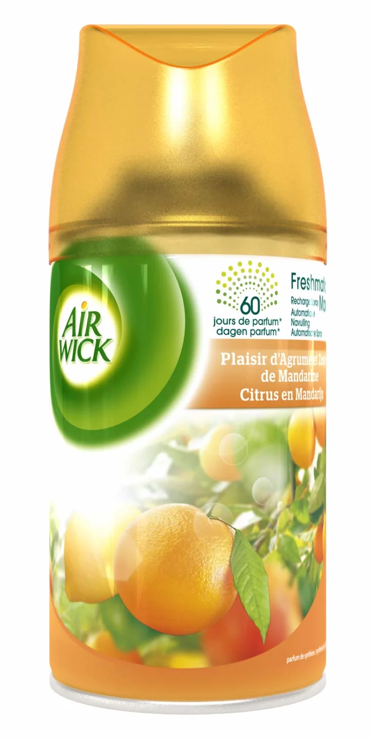 Air Wick wkłady do dezodorantów do dyfuzora FreshMatic, Citrus Delights i Mandarin Zest, zestaw 2 szt