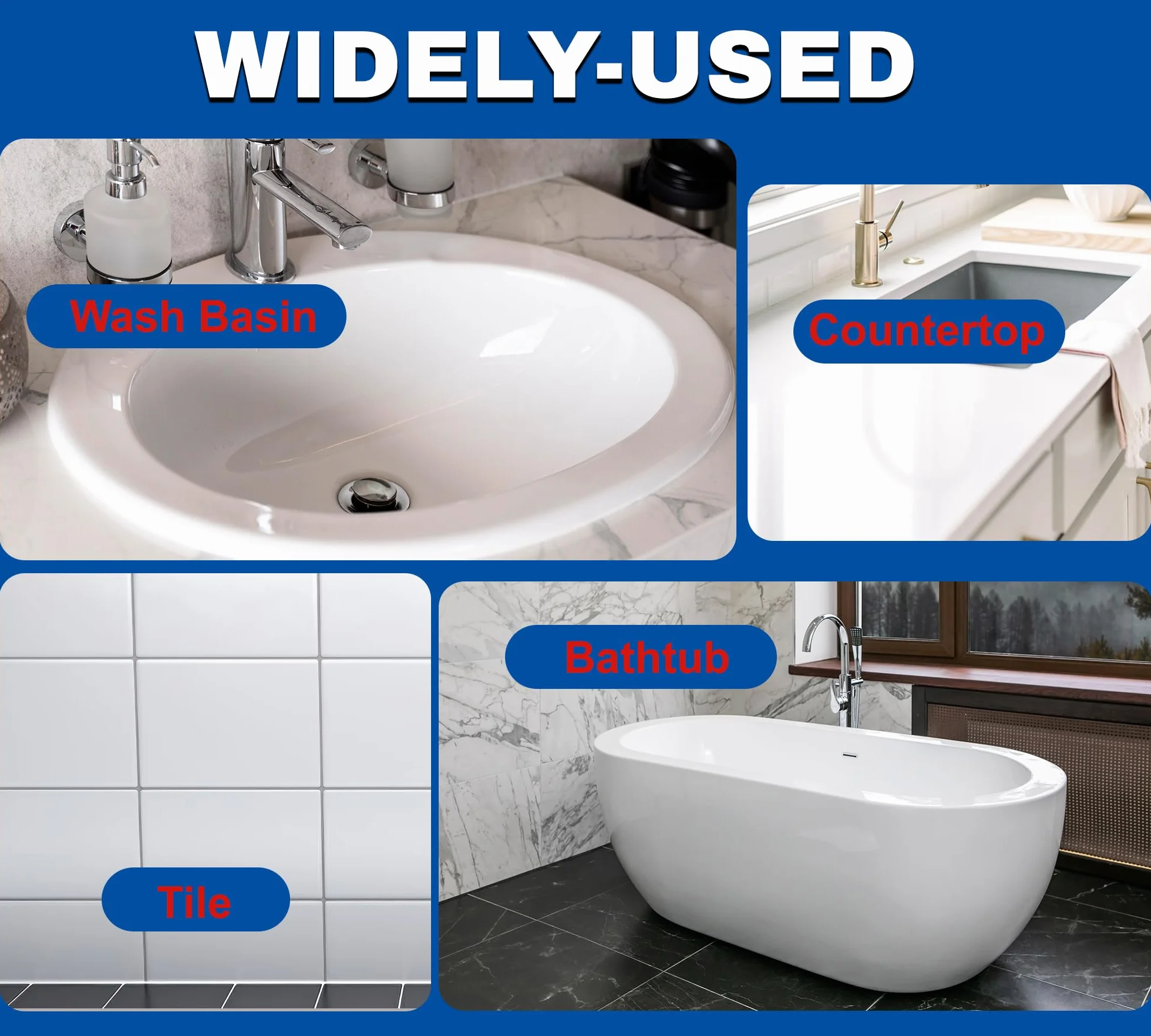 Lakier do wanny, biały, 500 g, zestaw do renowacji wanny, z narzędziami – odporny na działanie wody, odporny na zarysowania, farba do płytek do porcelany, wanny, brodzika, umywalki i powierzchni