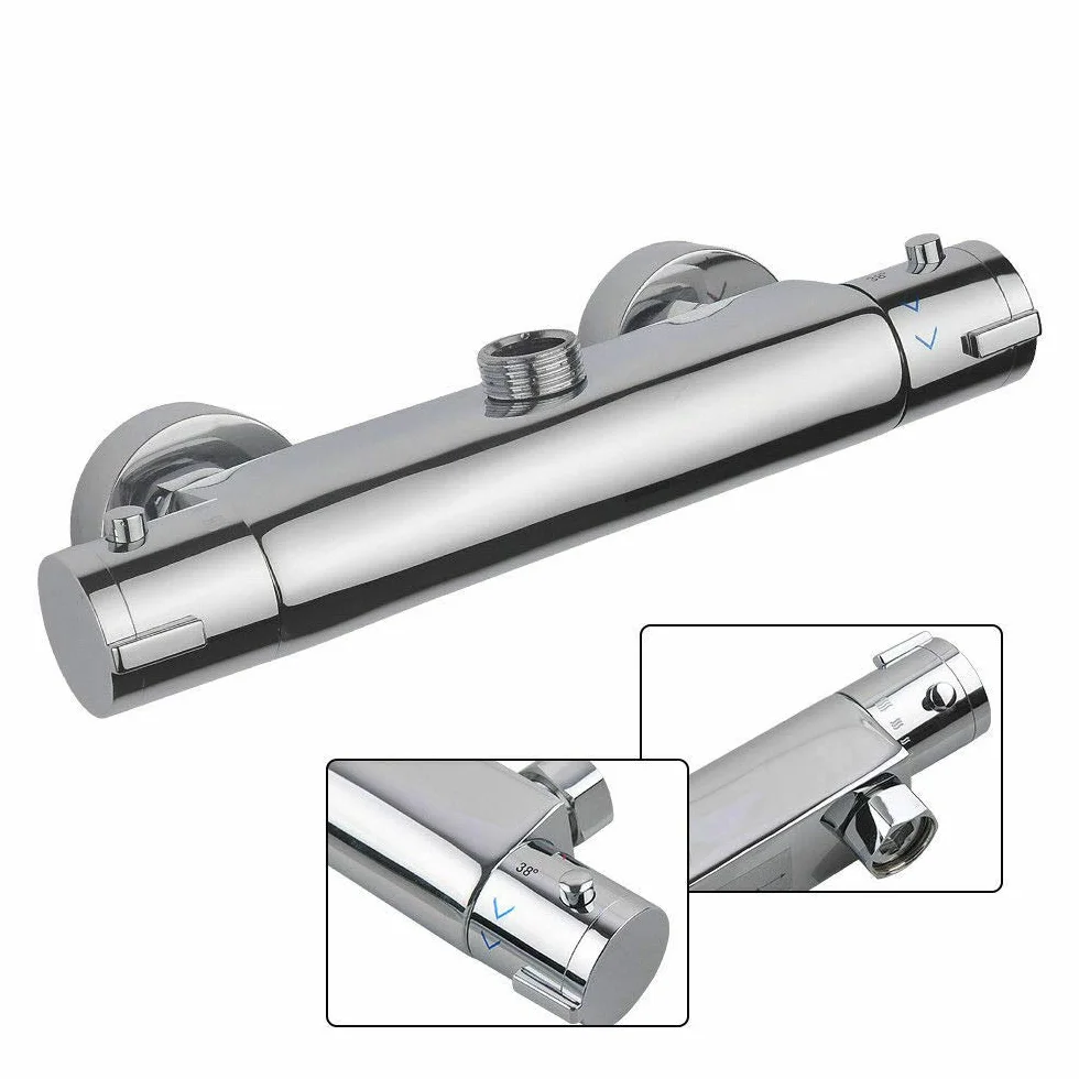 Termostat prysznicowy, armatura wannowa, termostat, bateria prysznicowa, bateria mieszakowa, armatura prysznicowa, chrom, G3/4